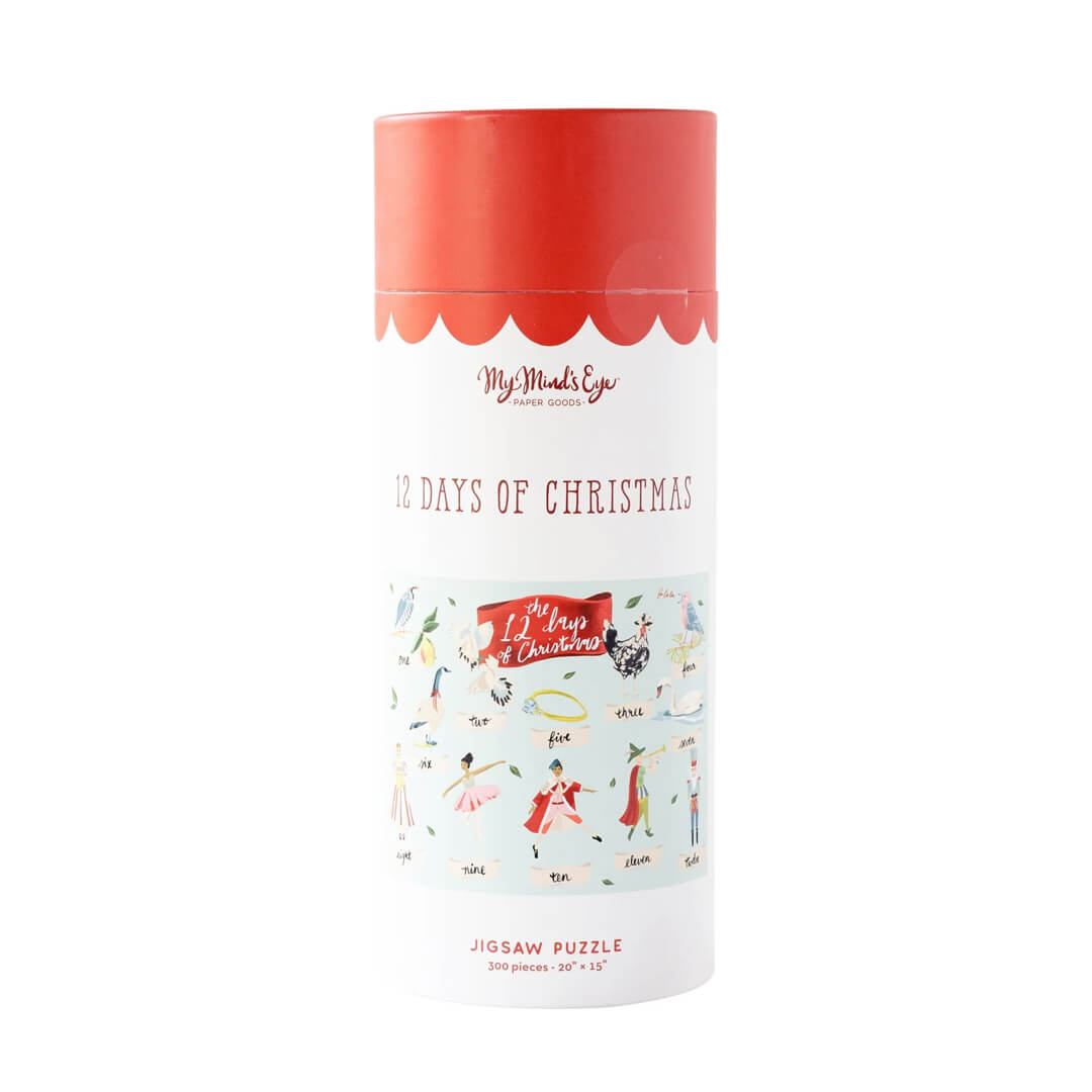 12 Days Of Christmas Holiday Jigsaw Puzzle - bubblegum market