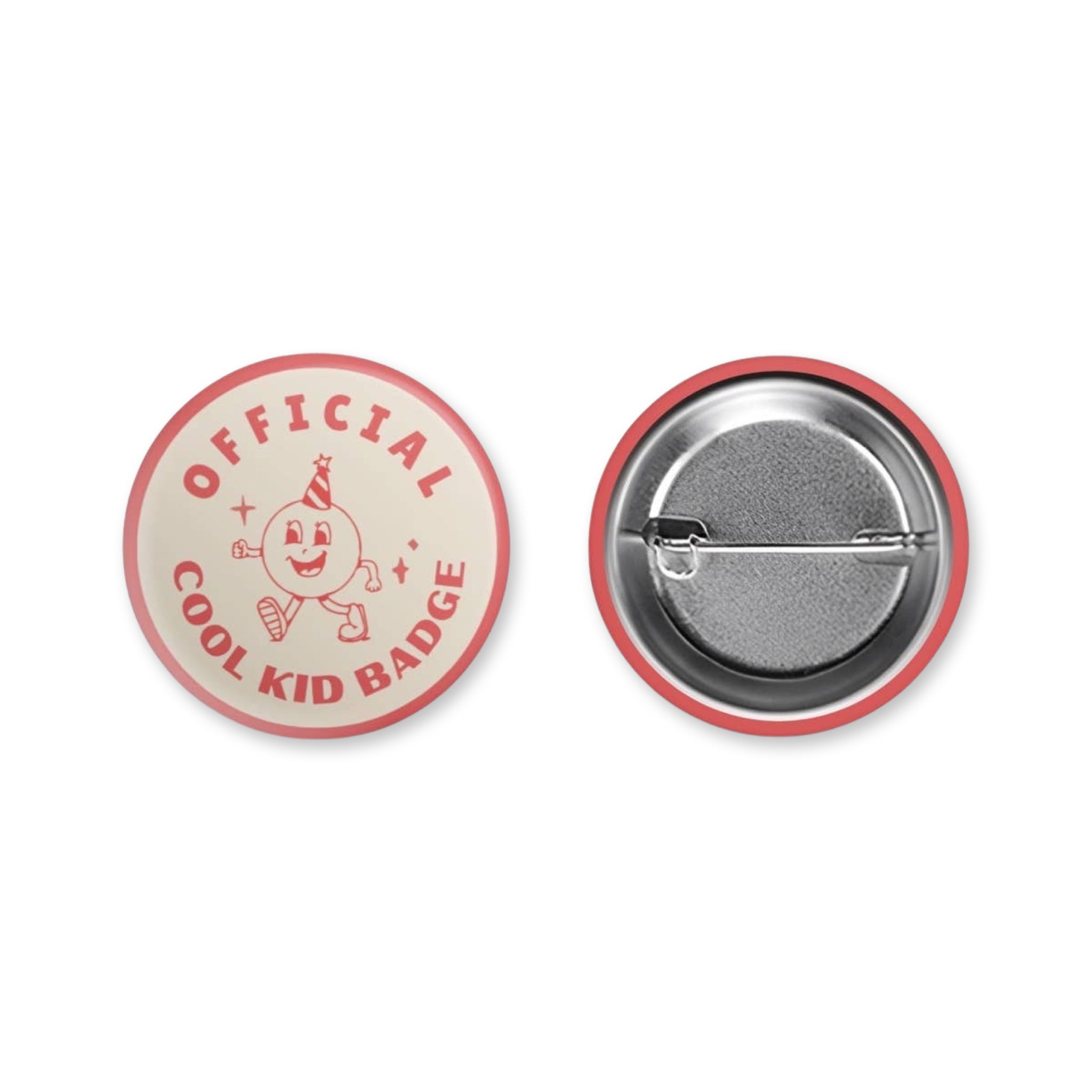 1.5" Official Cool Kid Vintage Style Button Pin - bubblegum market