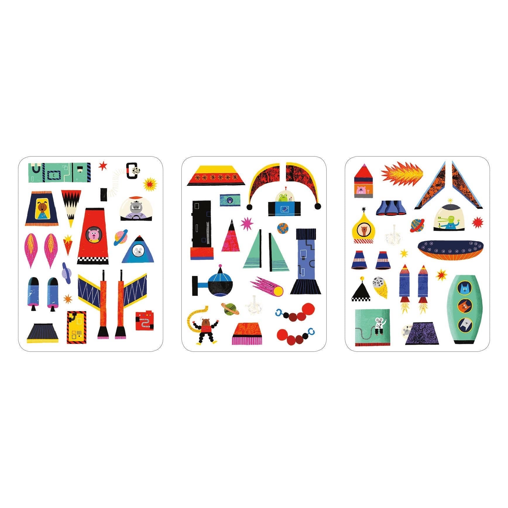 Rocket Ships Magnetic Build-it