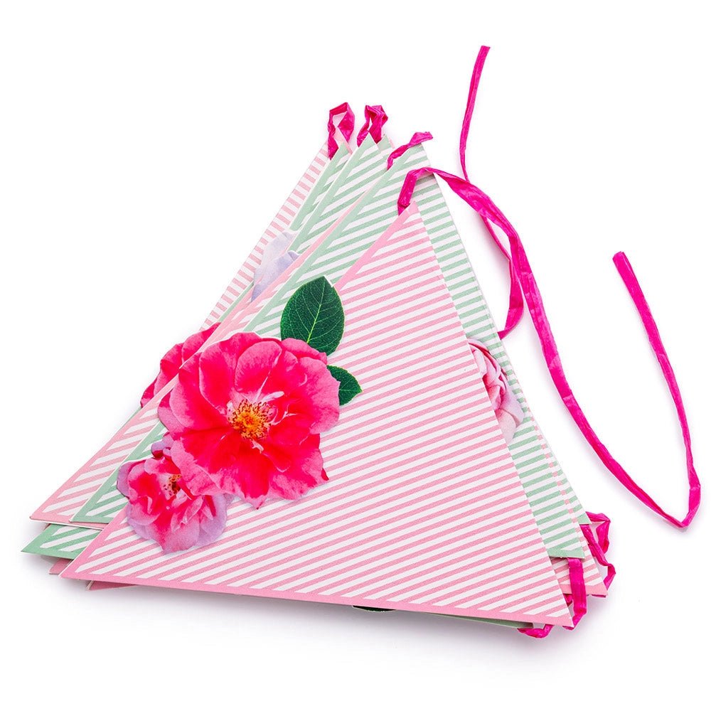 A Very English Rose Decorative Bunting - bubblegum market