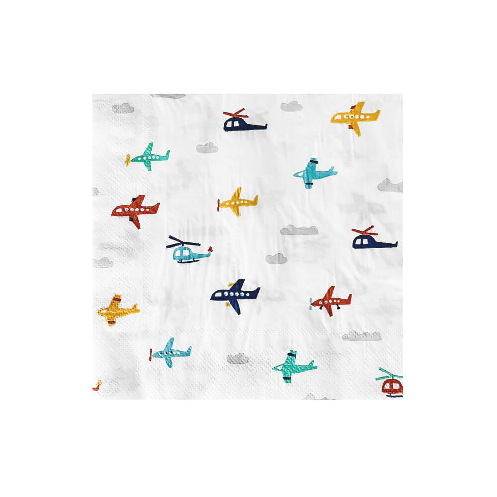 Airplane Party Large Napkins - bubblegum market