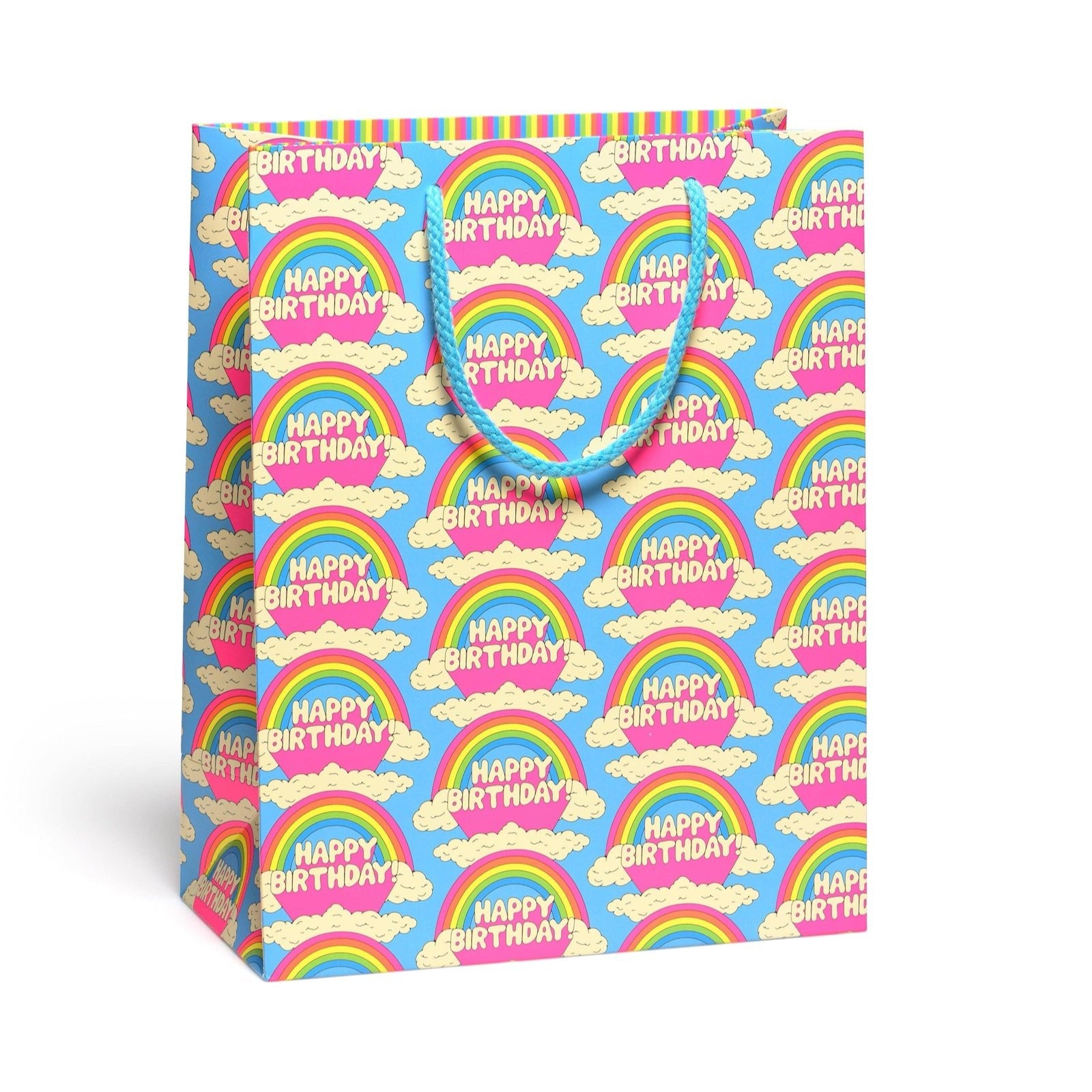All Over Rainbows Large Gift Bag - bubblegum market