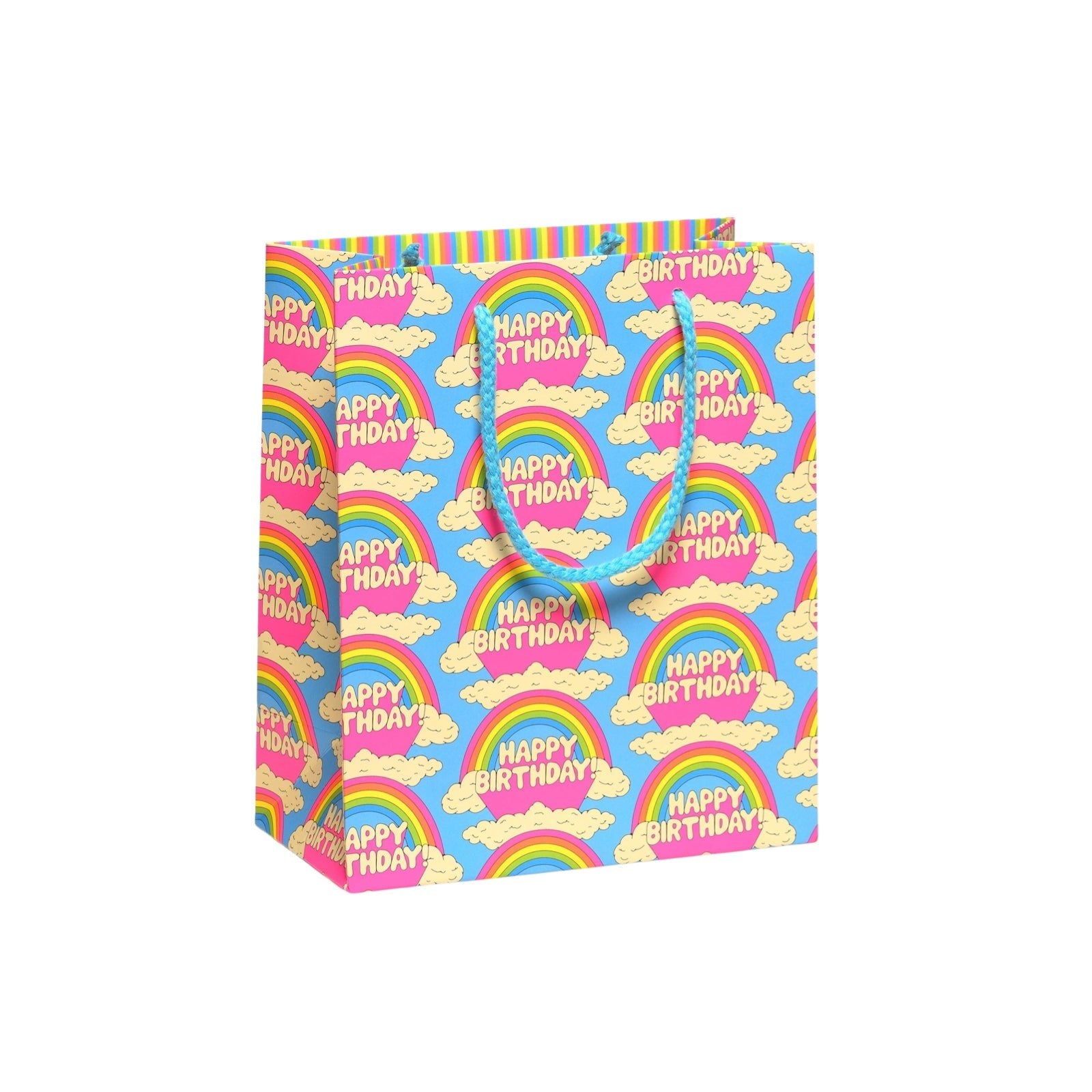 All Over Rainbows Medium Gift Bag - bubblegum market