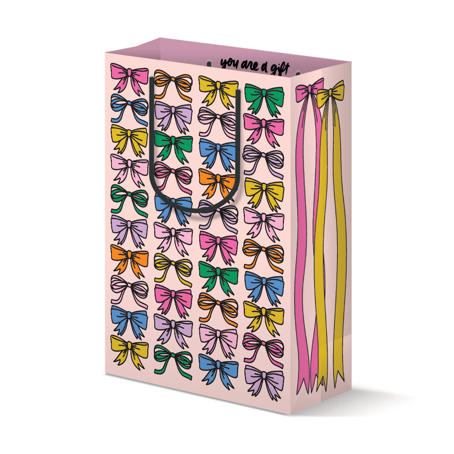 All the Colors Bow Gift Bag - bubblegum market
