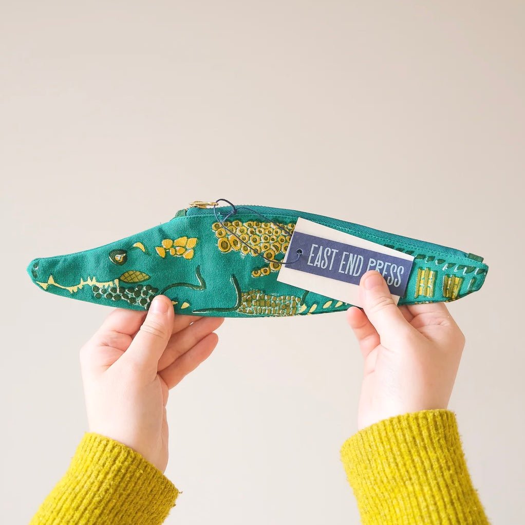 Alligator Fabric Pencil Case - bubblegum market