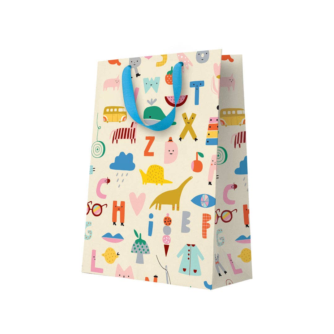 Alphabet Large Gift Bag - bubblegum market