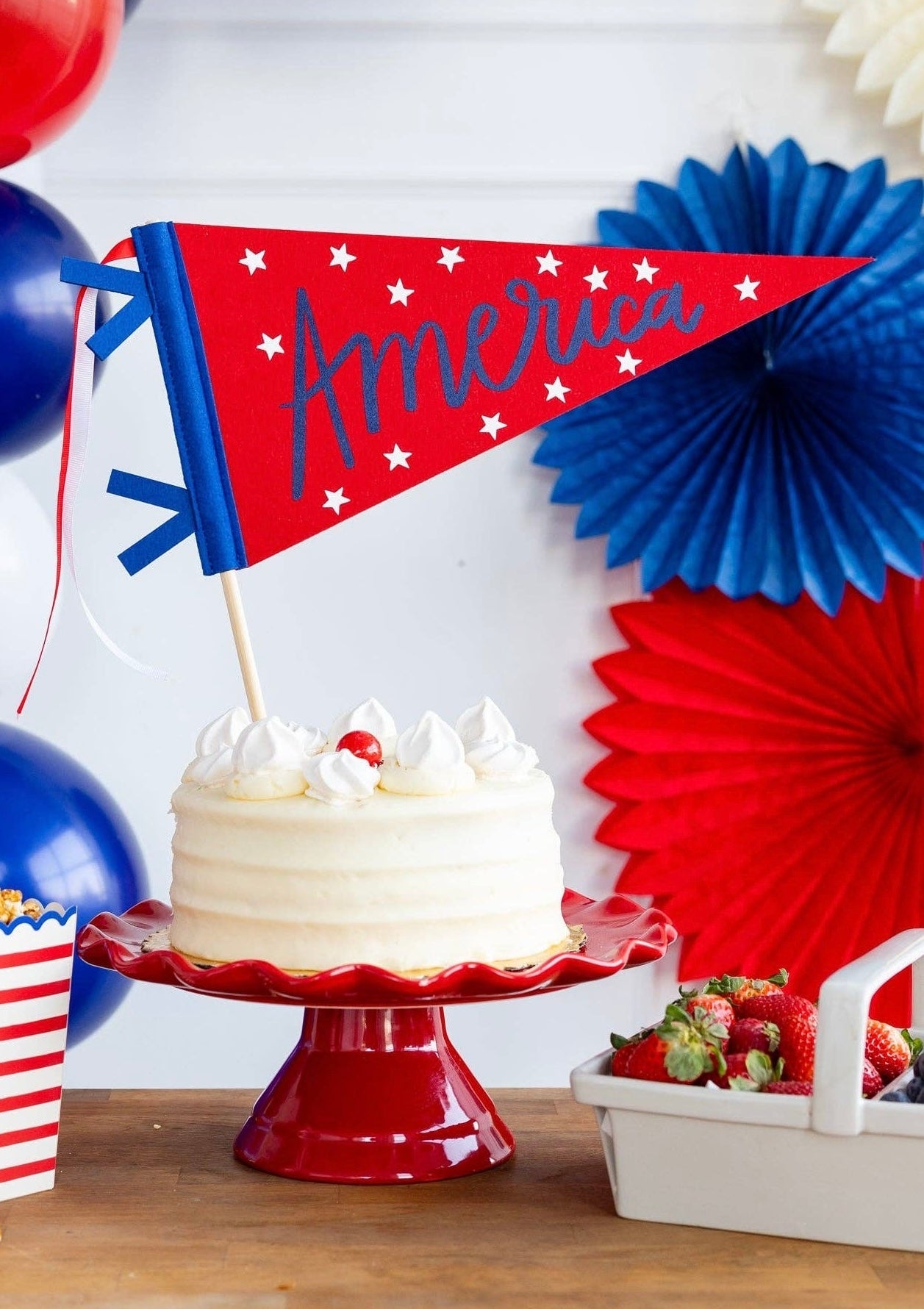 America Felt Pennant Banner - bubblegum market