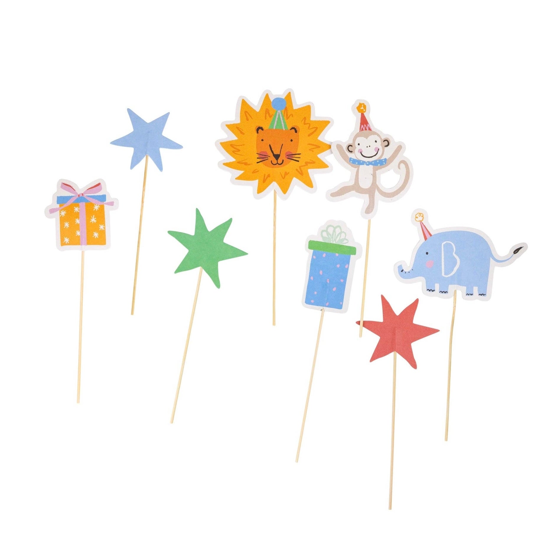 Animal Party Cake / Cupcake Toppers (8 pc) - bubblegum market