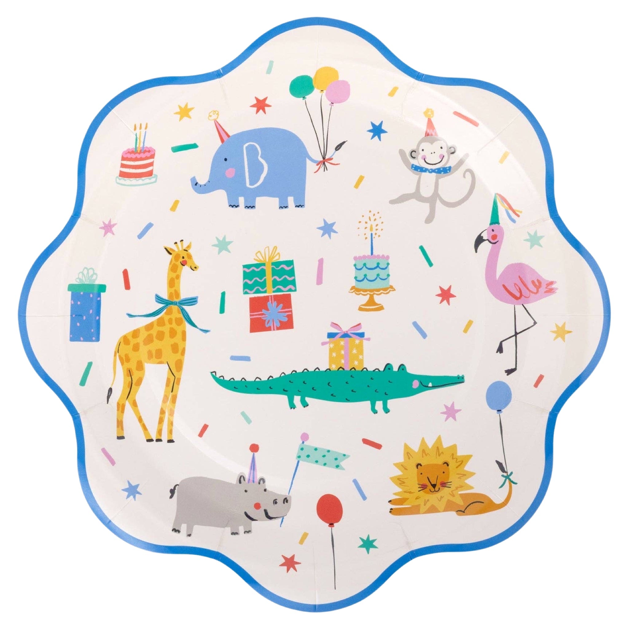 Animal Party Paper Plates 9" - bubblegum market
