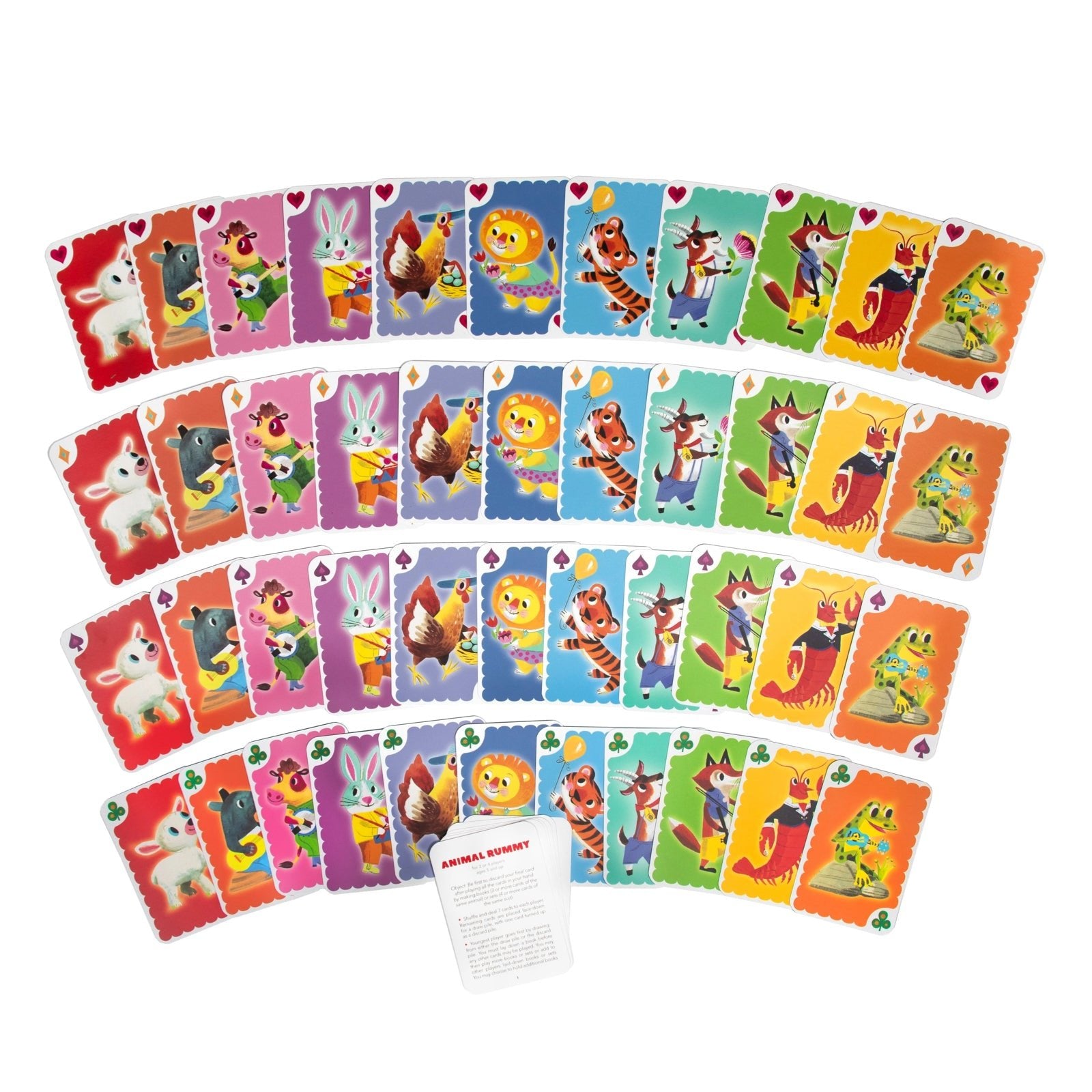 Animal Rummy Playing Cards - bubblegum market