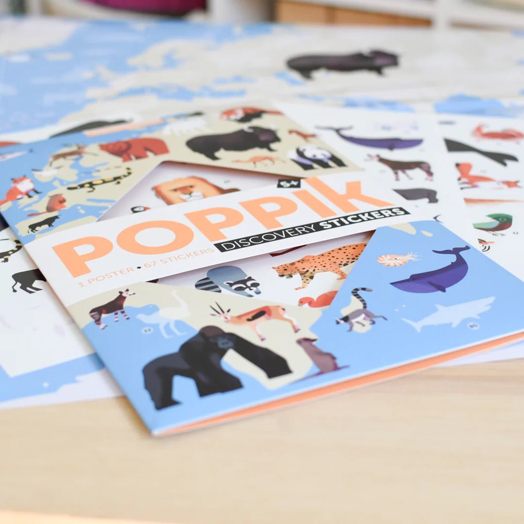 Animals of the World Discovery Sticker Poster - bubblegum market