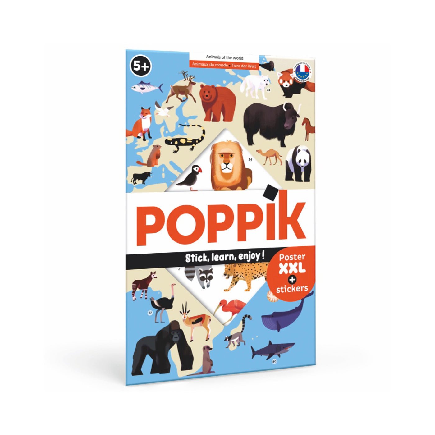 Animals of the World Discovery Sticker Poster - bubblegum market