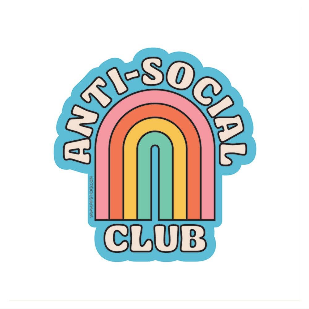 Anti - Social Club Vinyl Sticker - bubblegum market