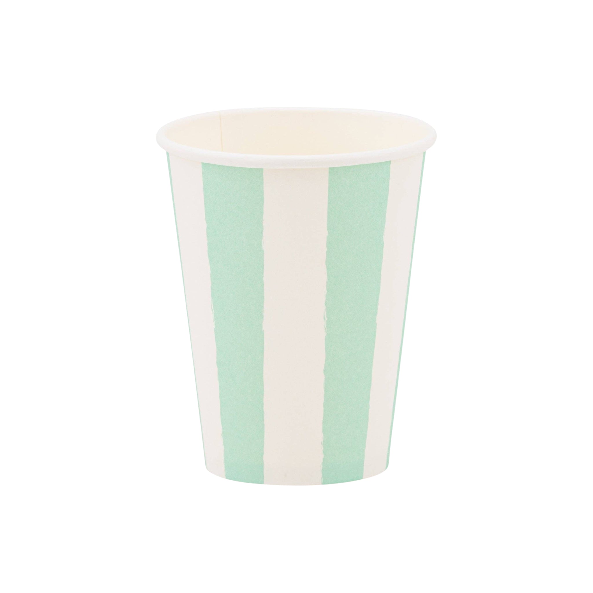 Aqua Stripe Party Cups - bubblegum market