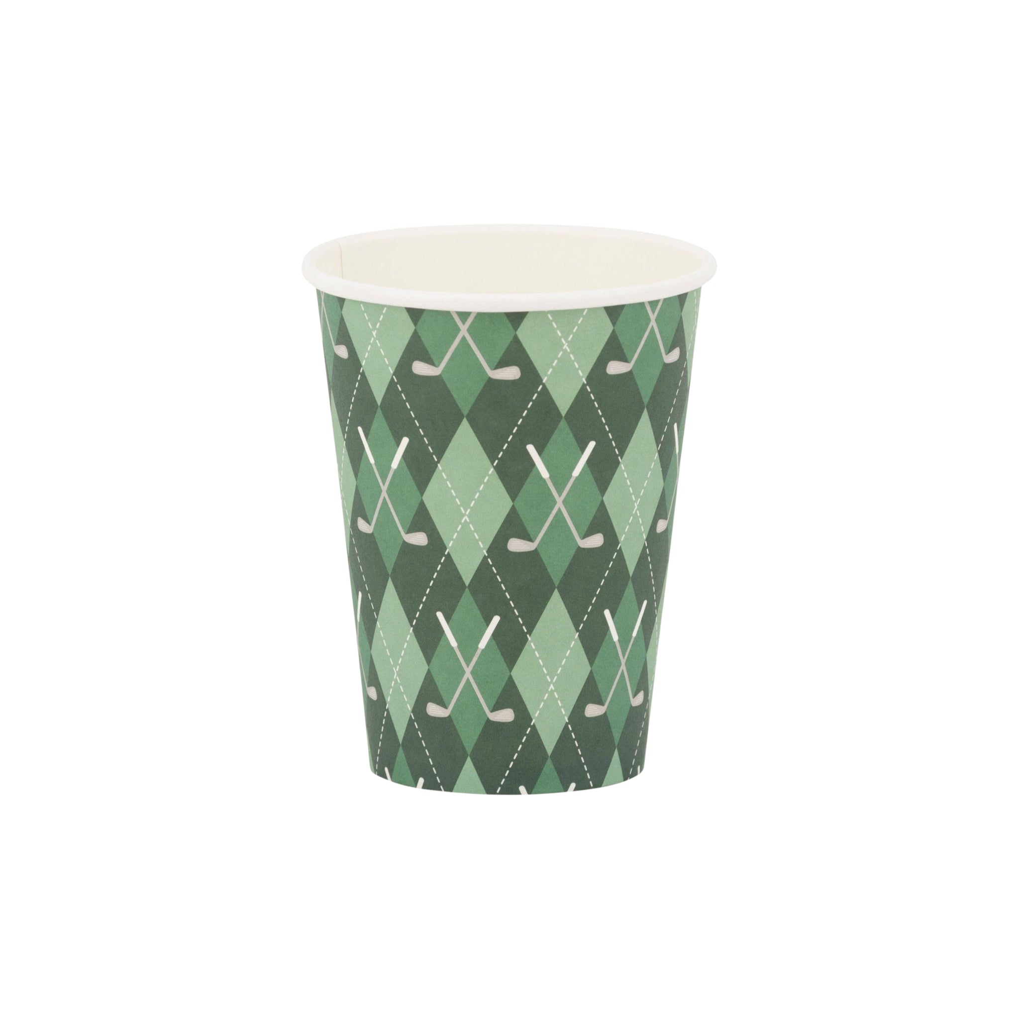 Argyle Golf Paper Cups - bubblegum market