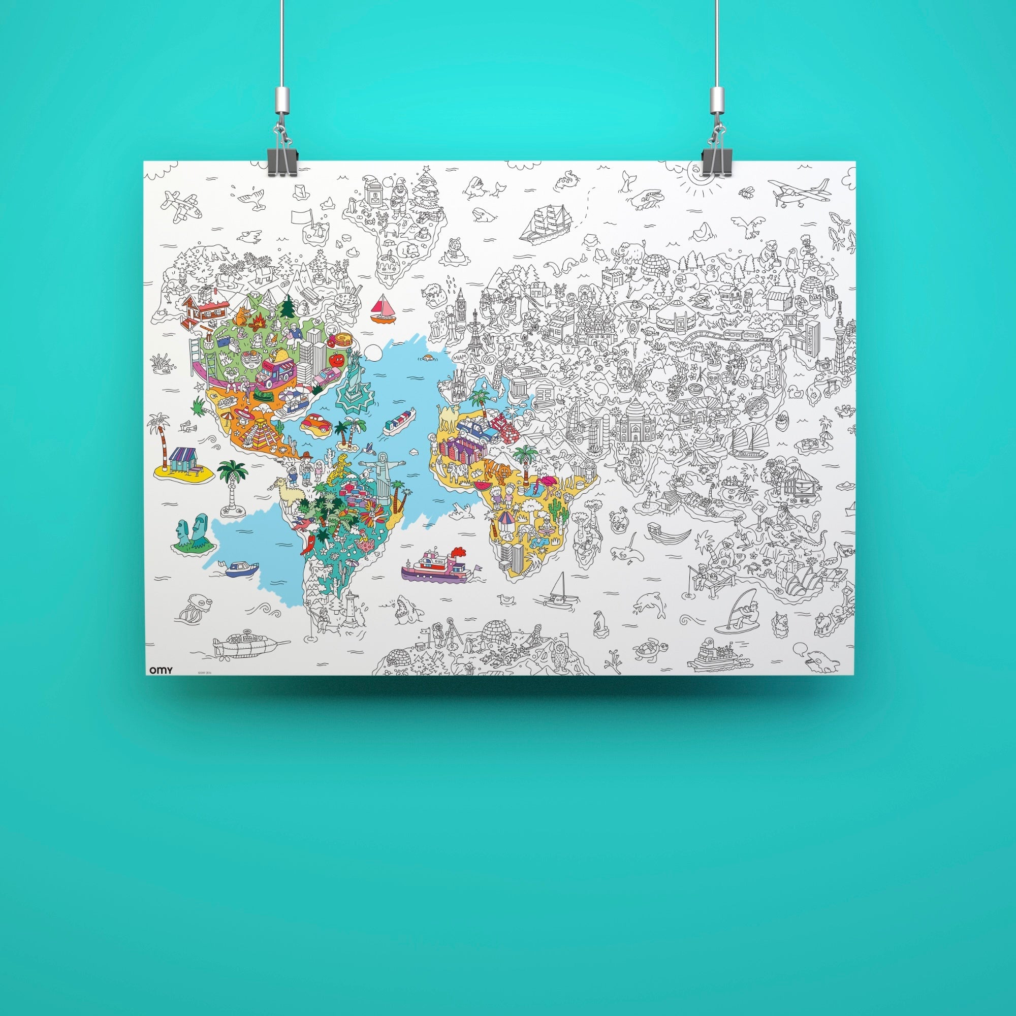 Atlas Giant Coloring Poster - bubblegum market