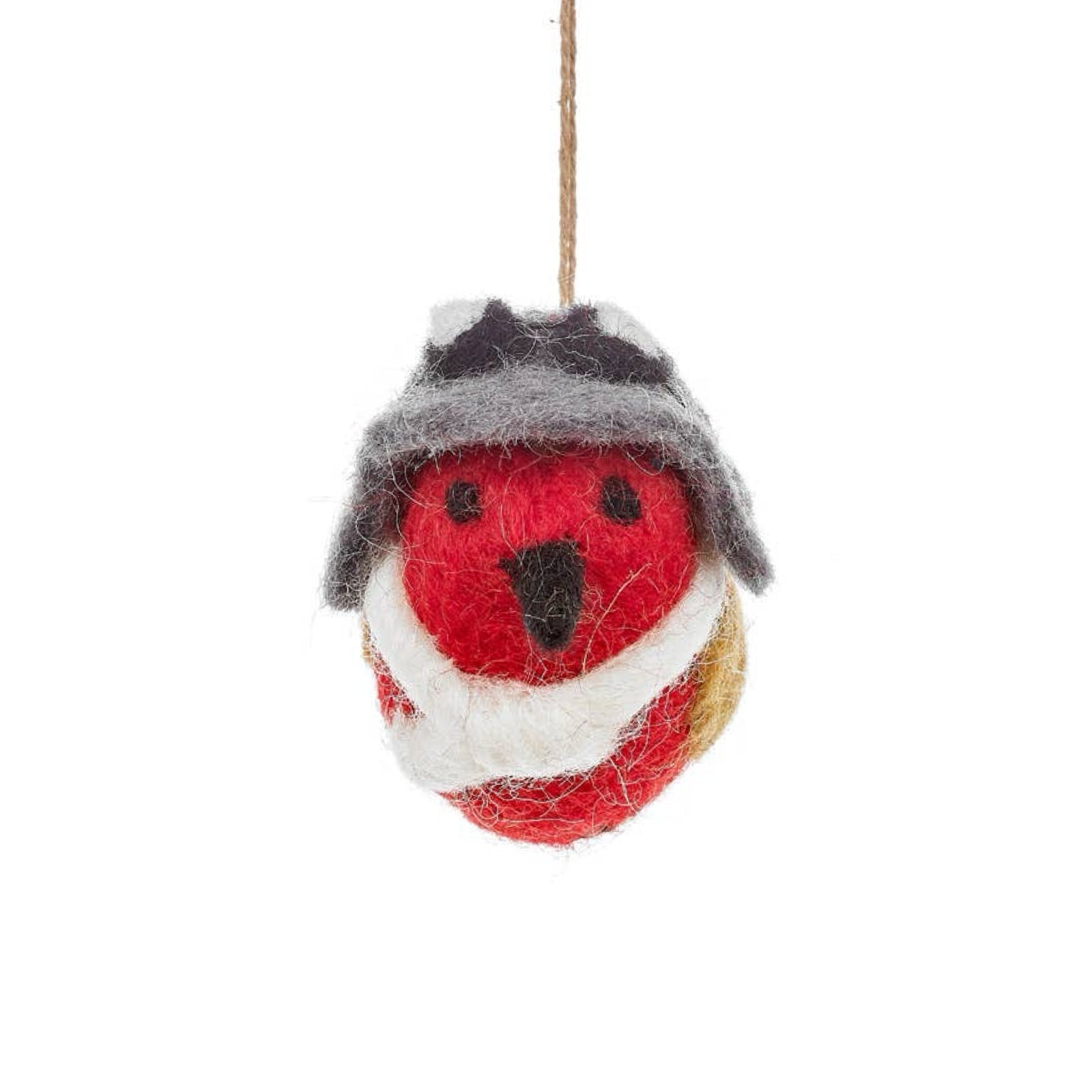 Aviator Robin Felt Ornament 4.25" - bubblegum market