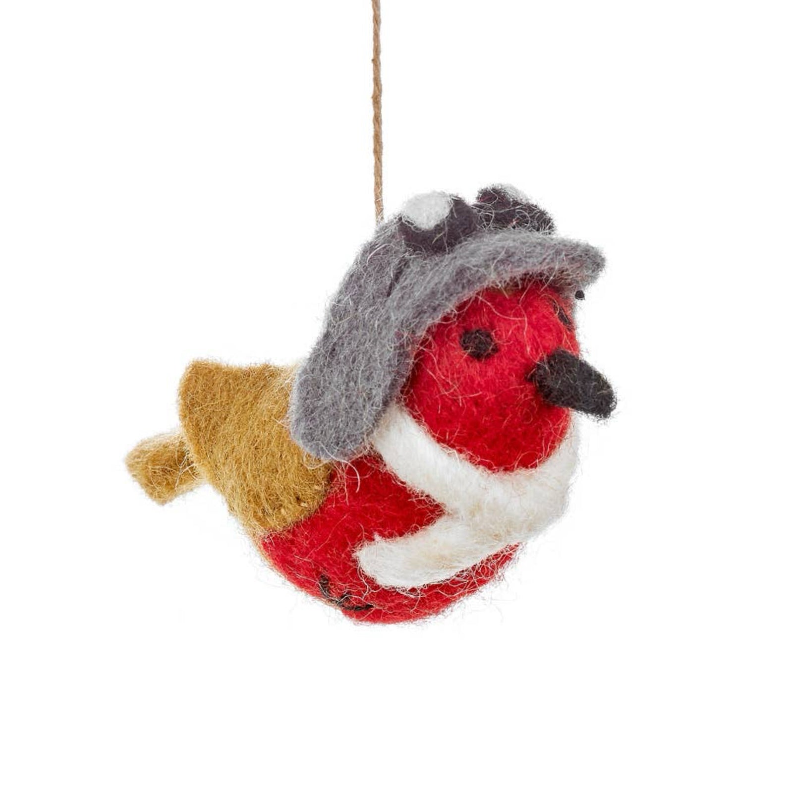 Aviator Robin Felt Ornament 4.25" - bubblegum market