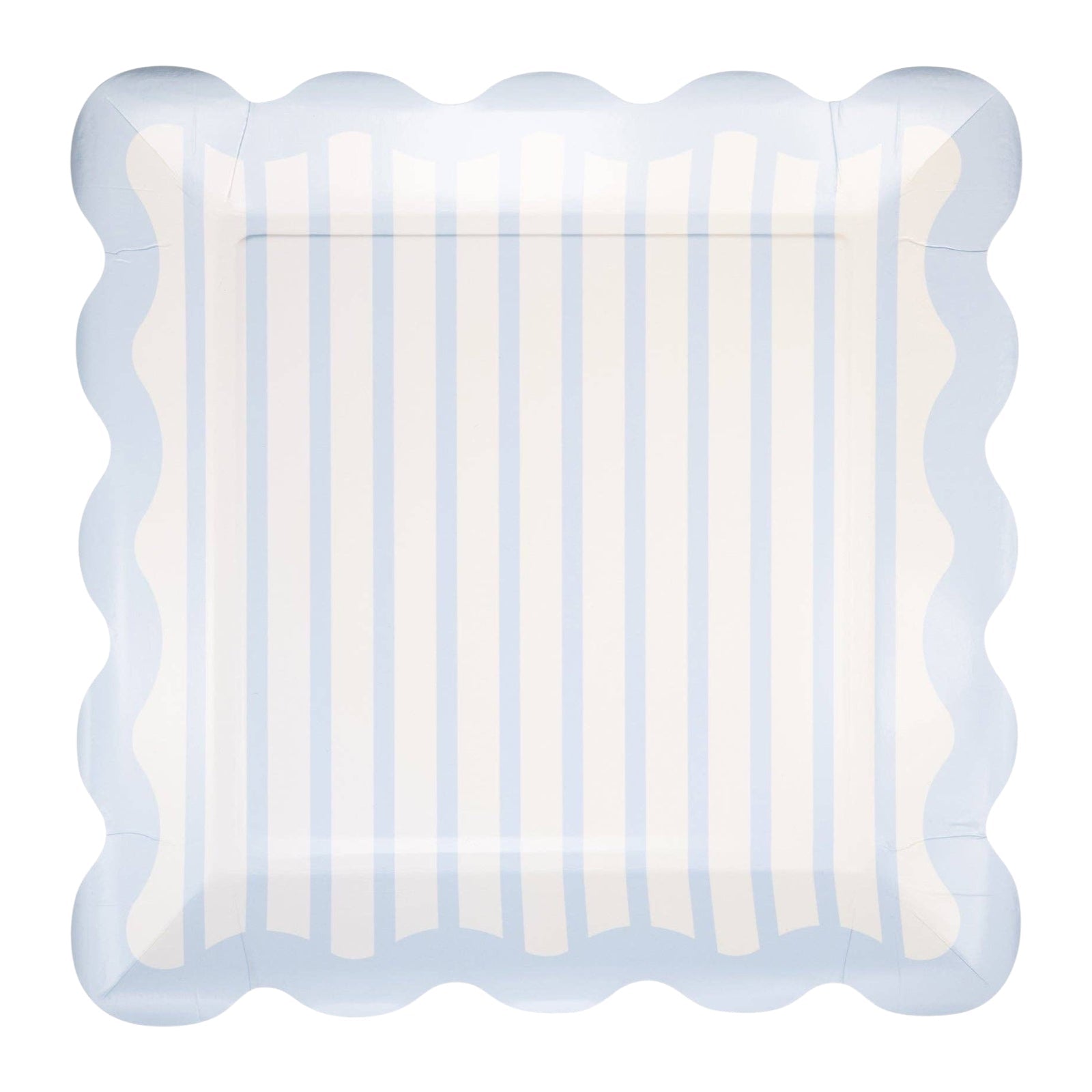 Baby Blue Striped Plates 10" - bubblegum market