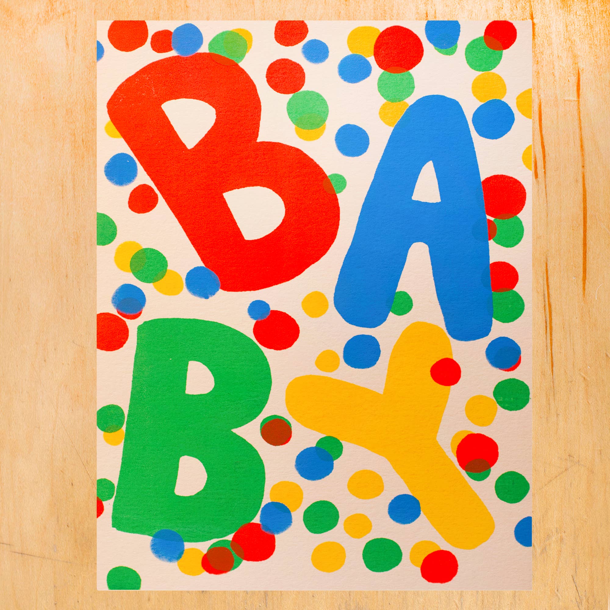 BABY DOTS GREETING CARD - bubblegum market