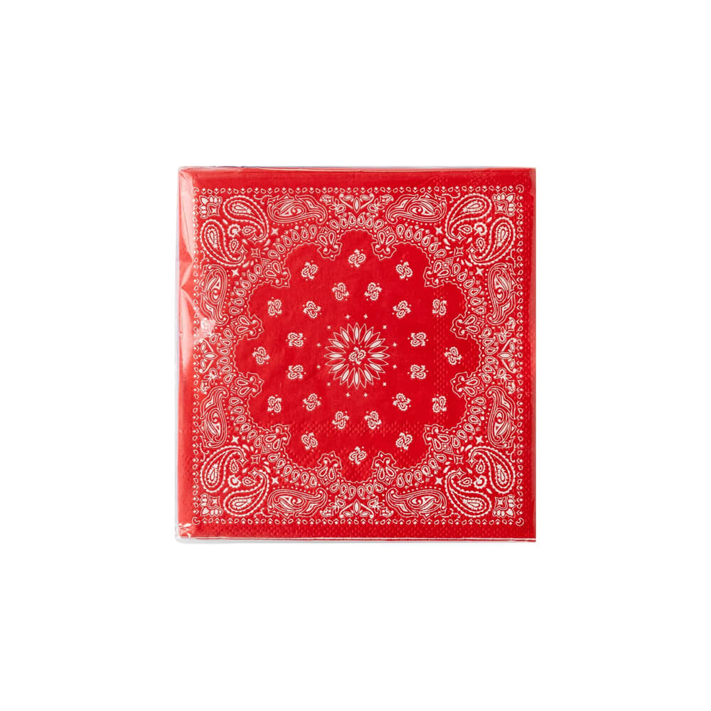 Bandana Cocktail Napkins (Red & Blue) - bubblegum market