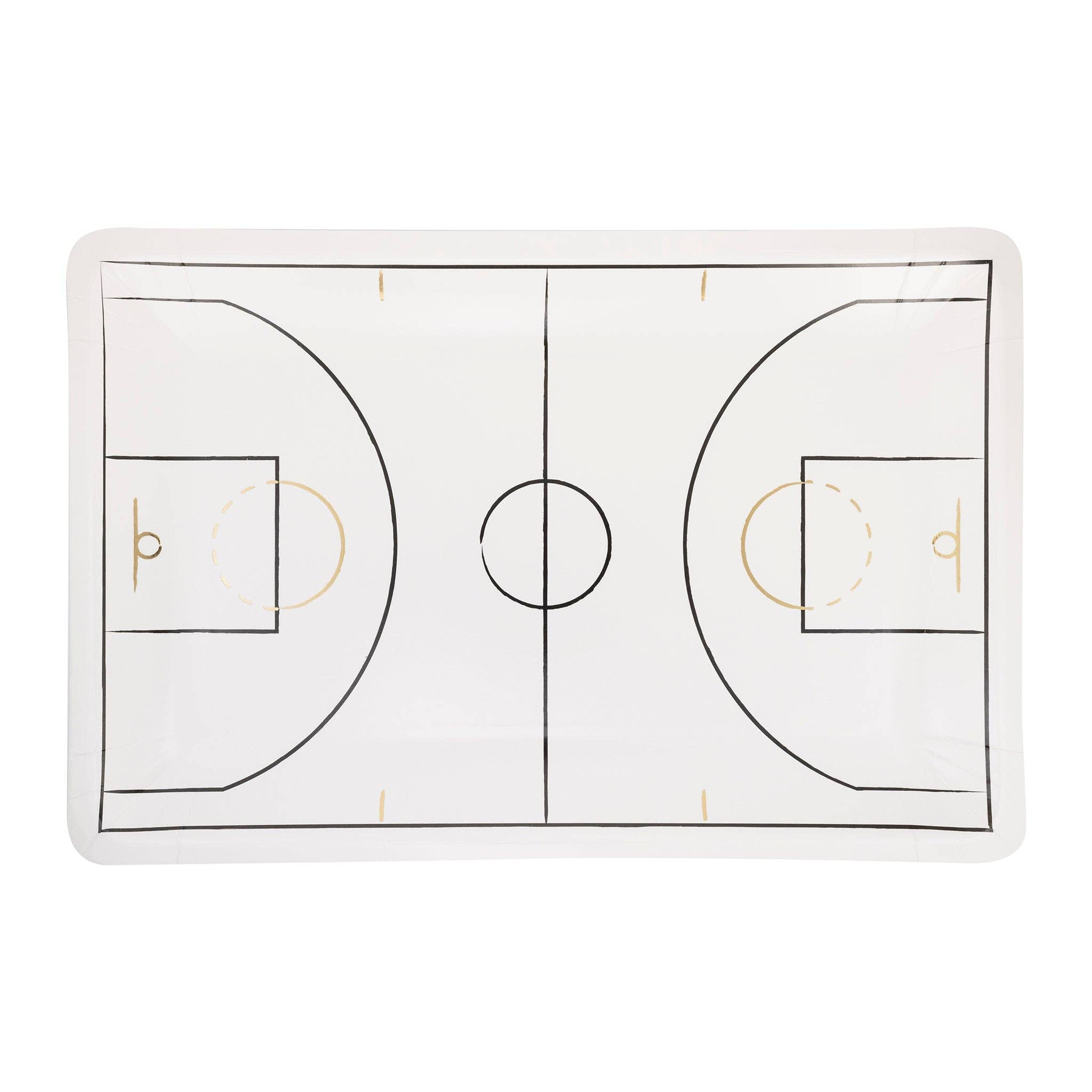 Basketball Court Paper Plates 11" - bubblegum market