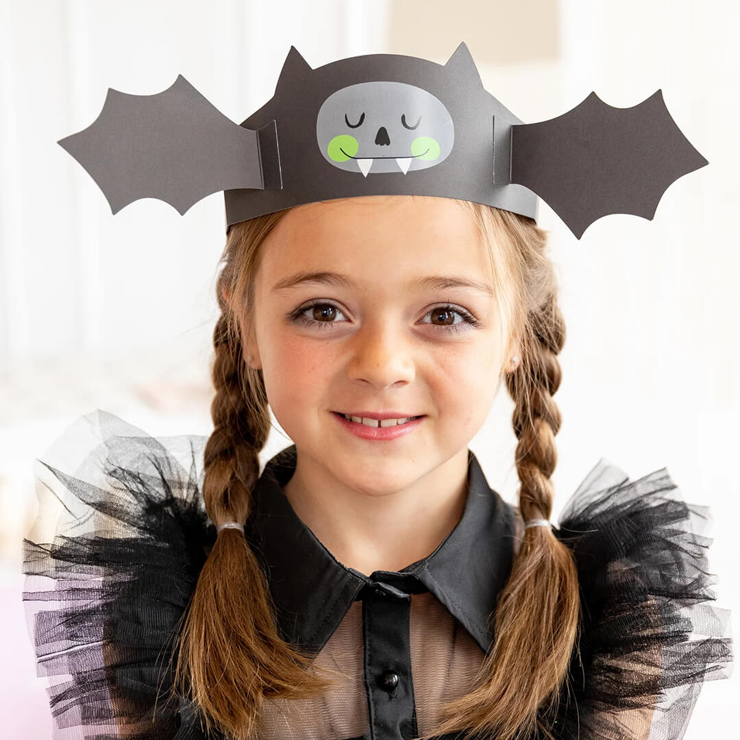 Bat Crowns Halloween DIY Project - bubblegum market