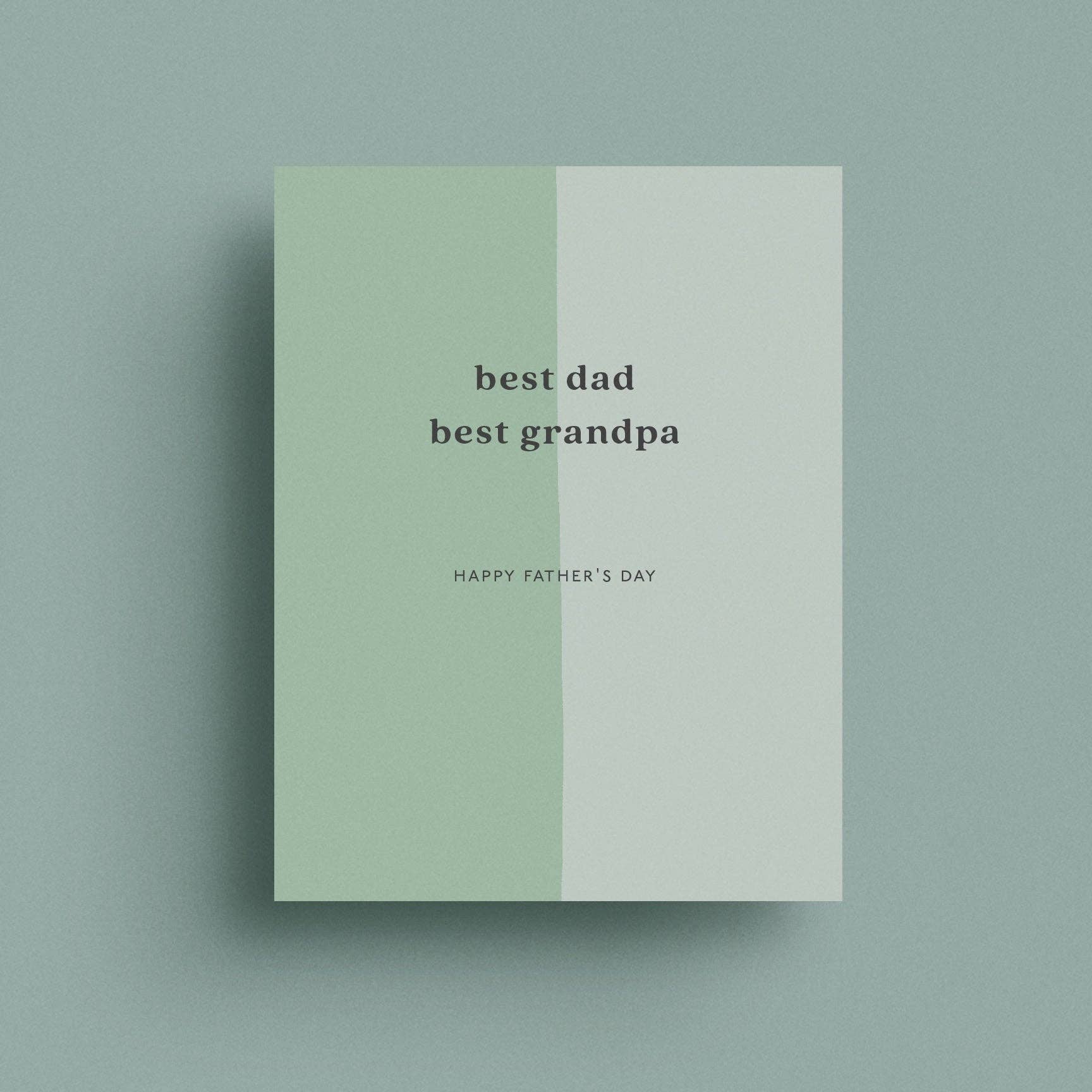 Best Dad & Best Grandpa Greeting Card - bubblegum market