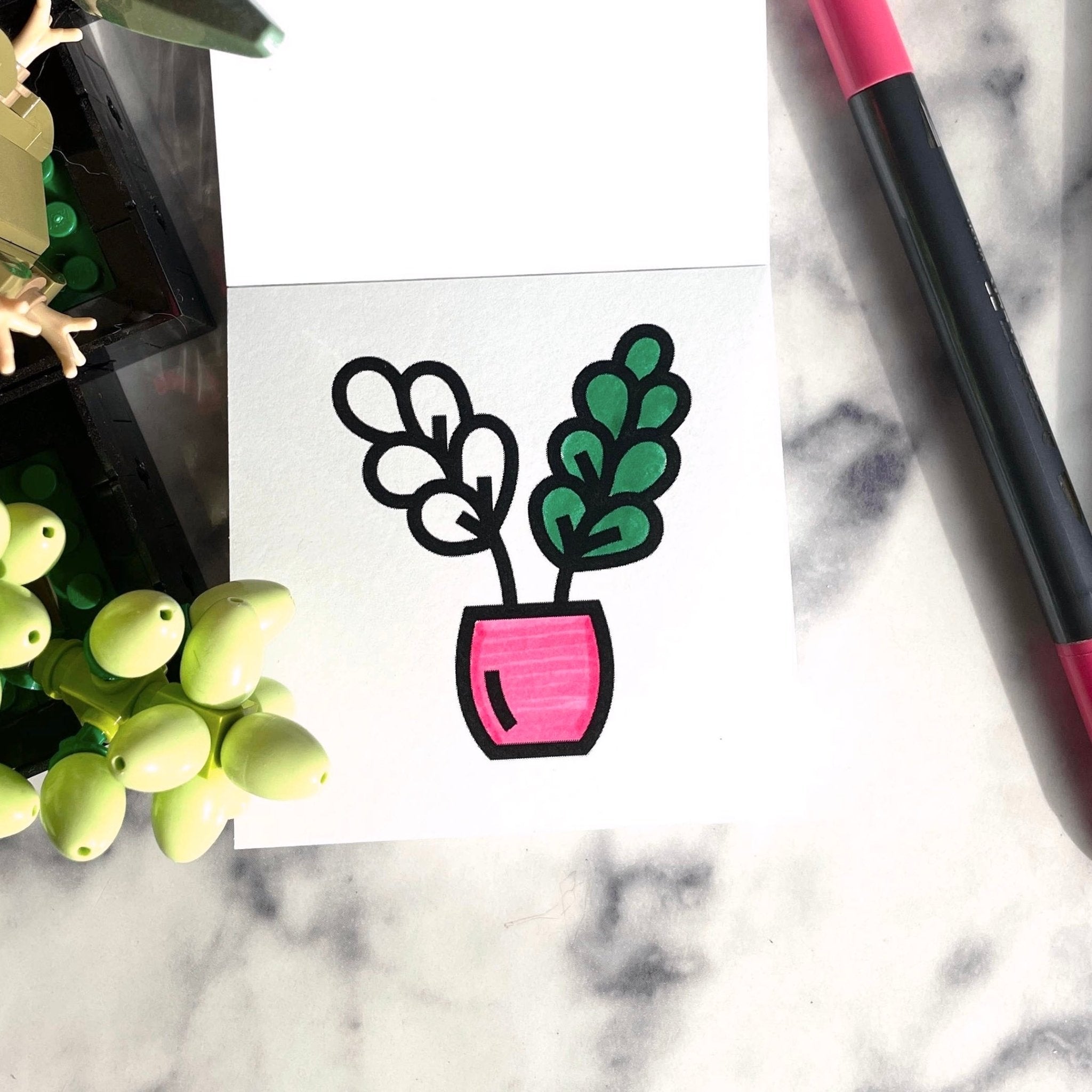 Birds, Bugs & Botany Mini Coloring Pad - bubblegum market