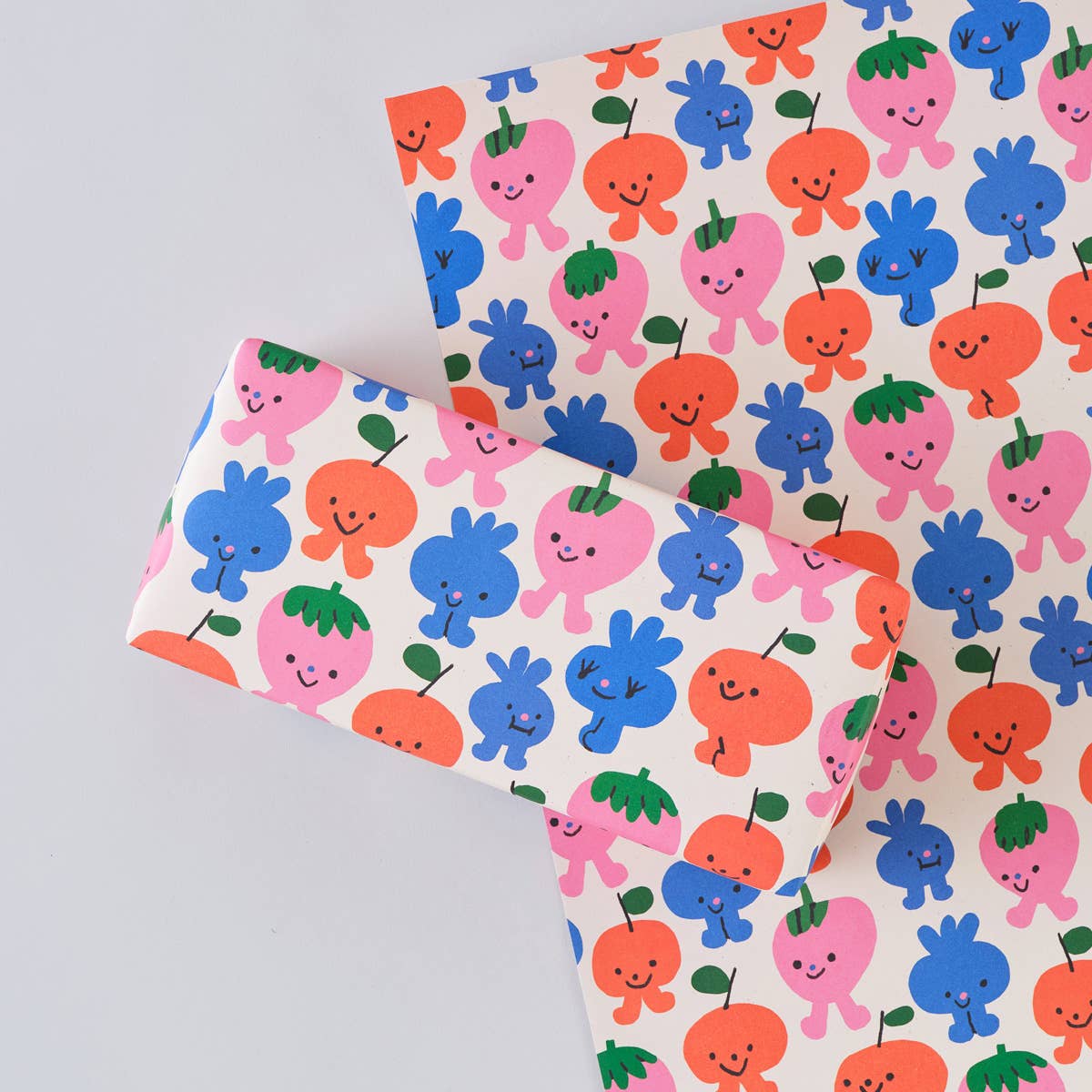 'Birthday Fruits' Gift Wrap Sheet - bubblegum market