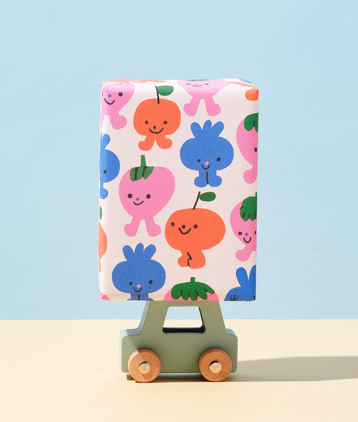 'Birthday Fruits' Gift Wrap Sheet - bubblegum market