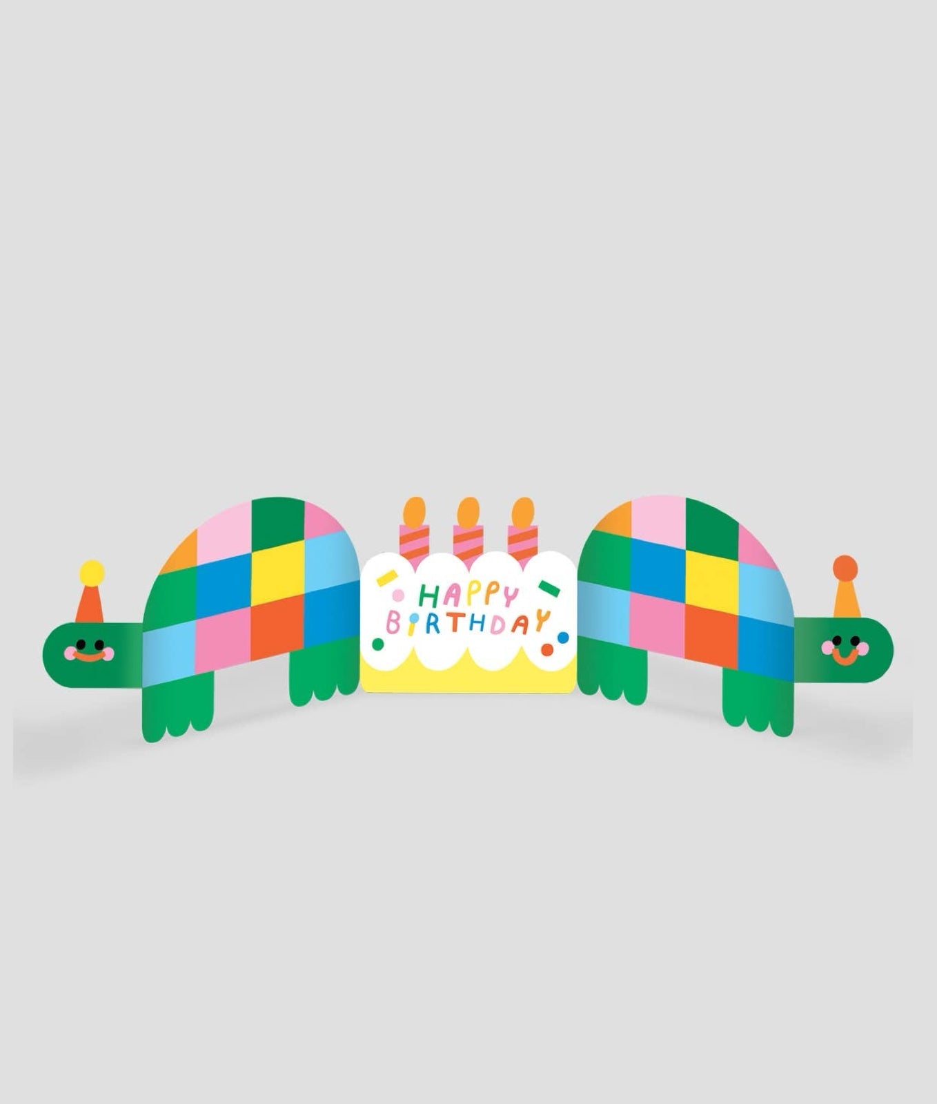 Birthday Tortoises Fold Out Card - bubblegum market