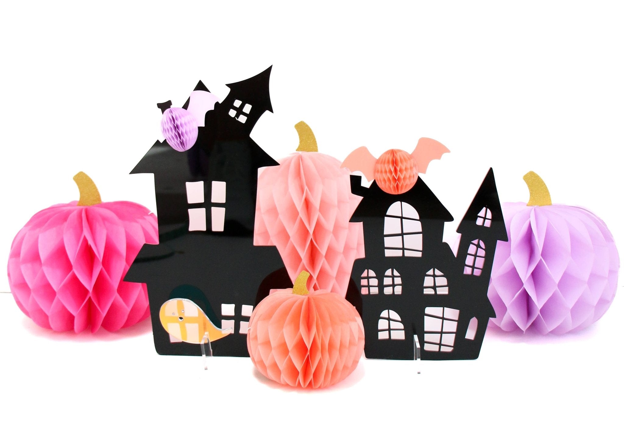 Black Halloween Acrylic Haunted House Set - bubblegum market
