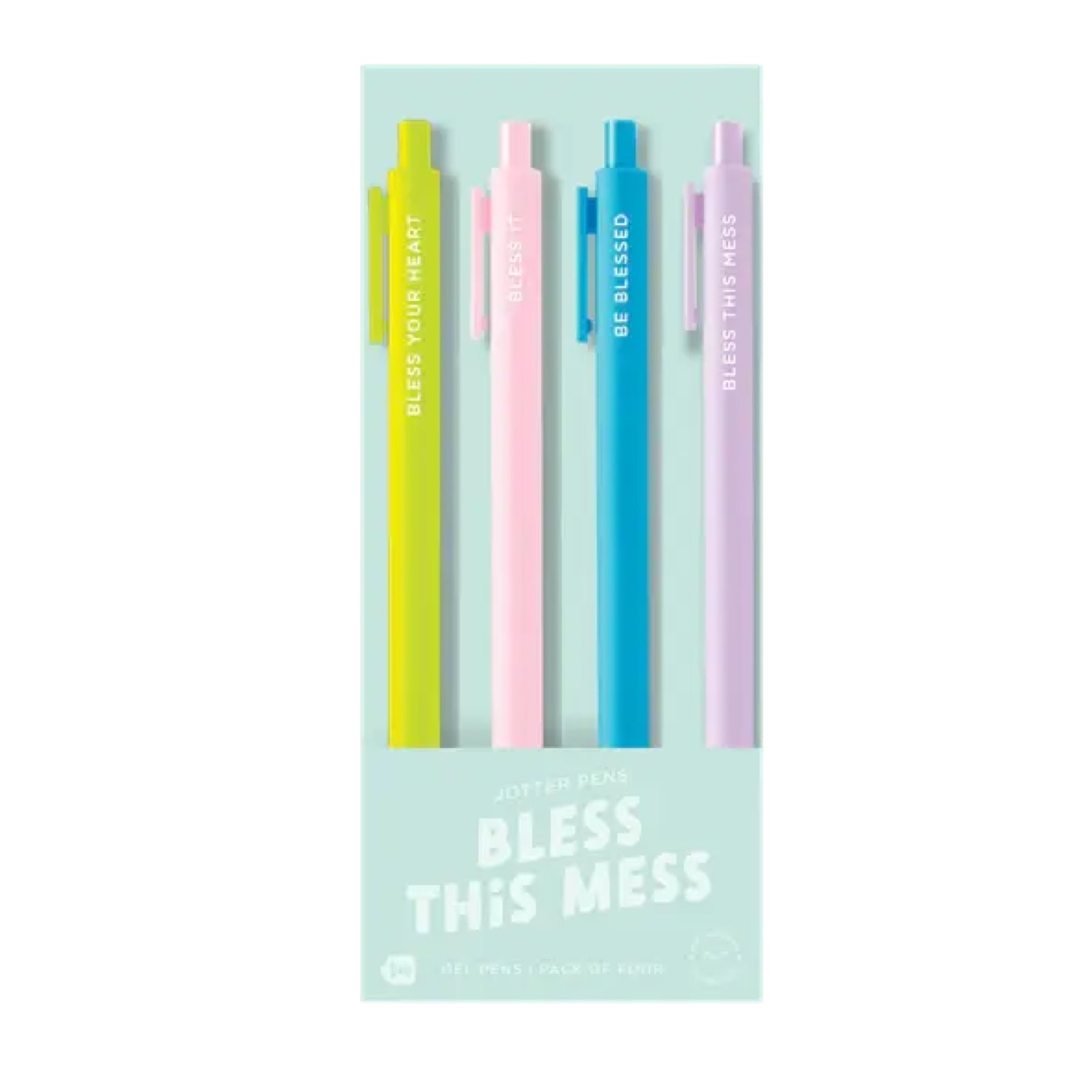 BLESS THIS MESS Jotter Pen Set - bubblegum market