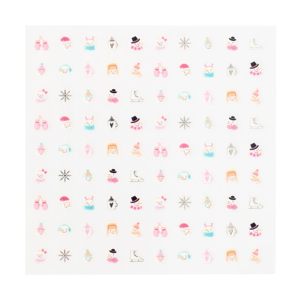 Blizzard Buddies Nail Stickers - bubblegum market