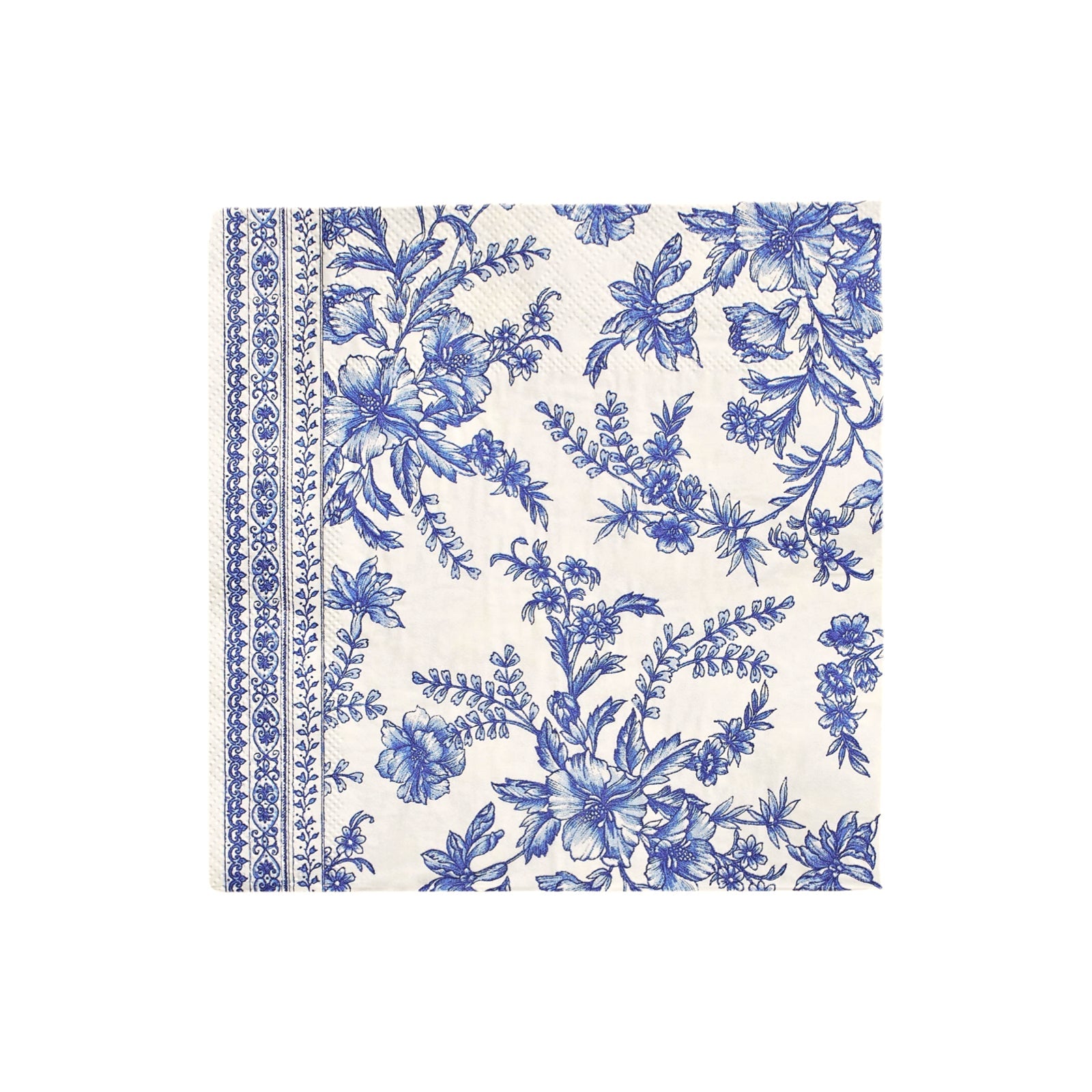 Blue French Toile Large Napkins - bubblegum market