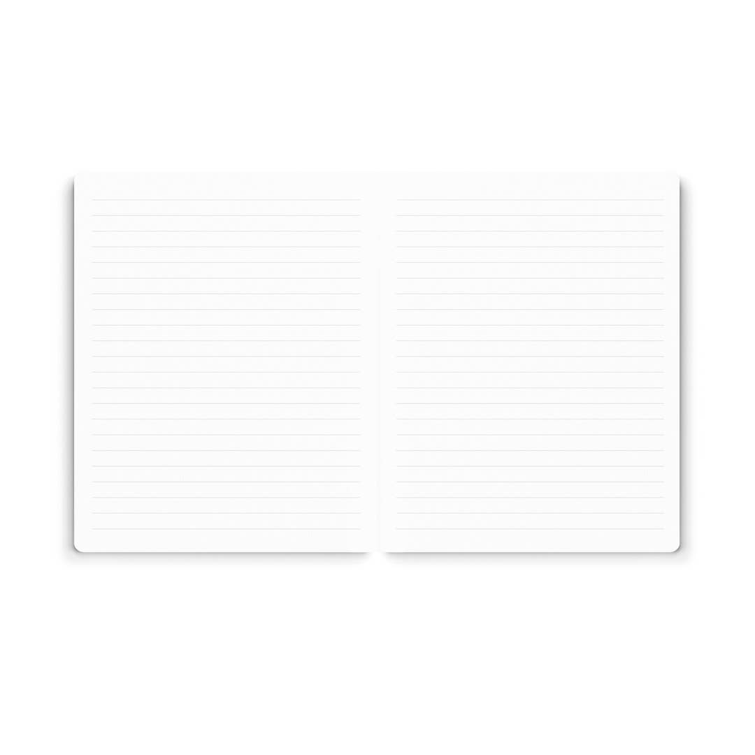 Blue Green Stripe Large Format Notebook - bubblegum market