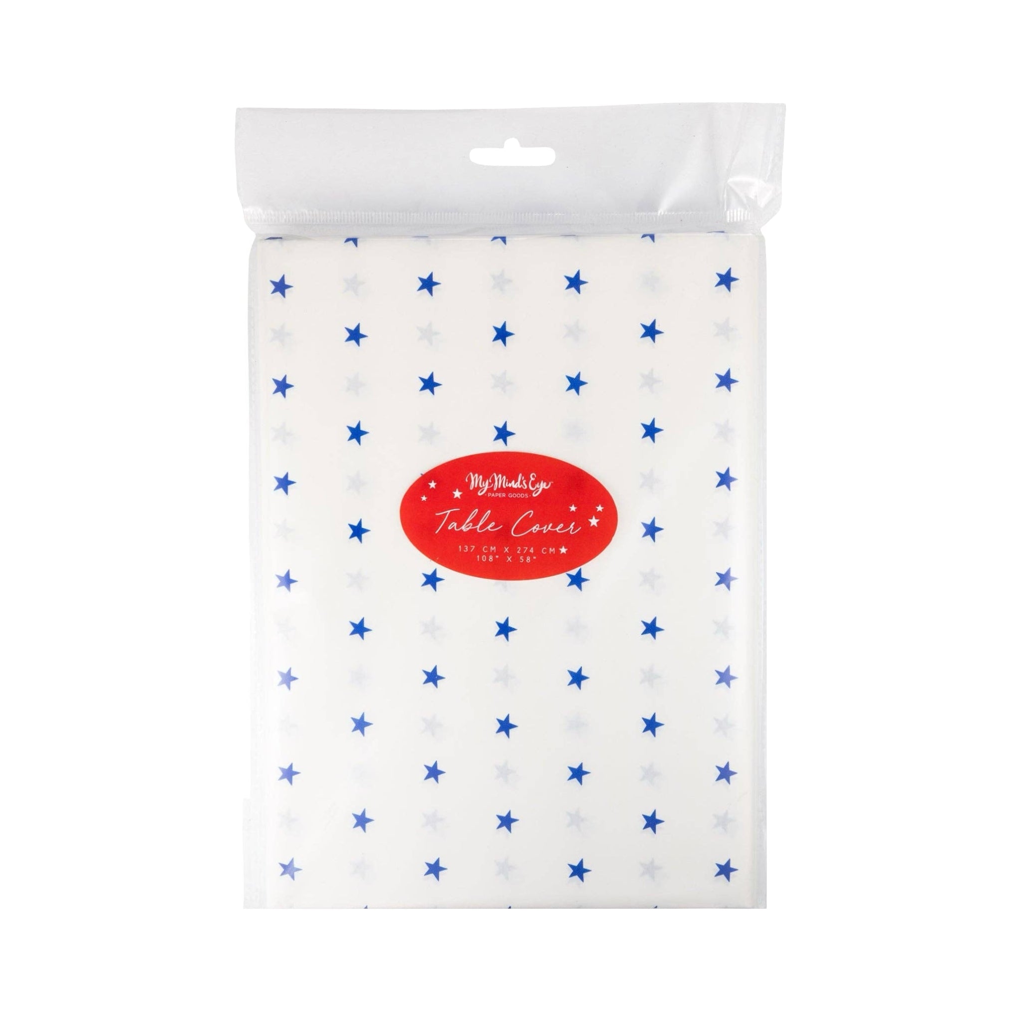 Blue Stars Paper Table Cover - bubblegum market
