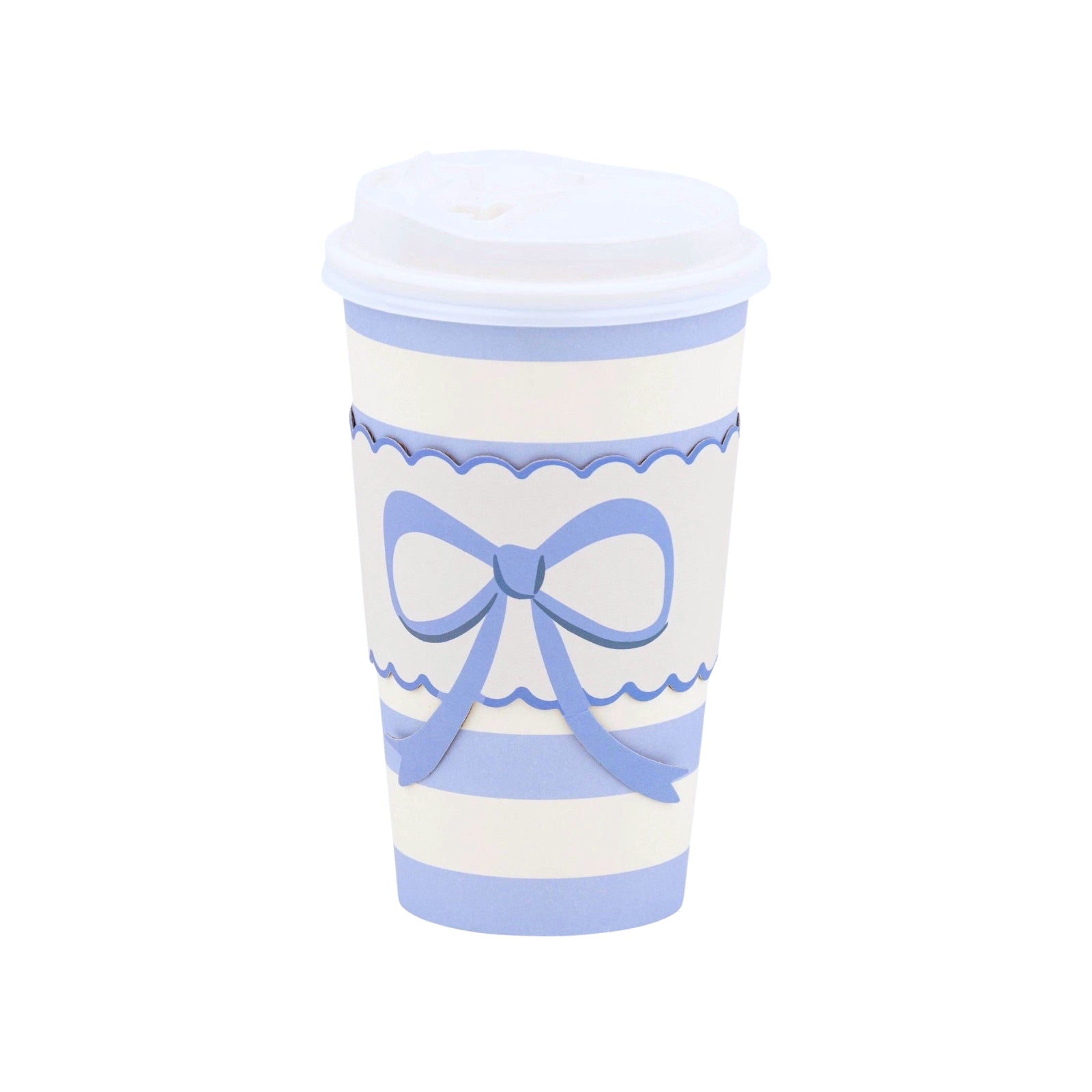 Blue Stripe Bow To - Go Cups - bubblegum market