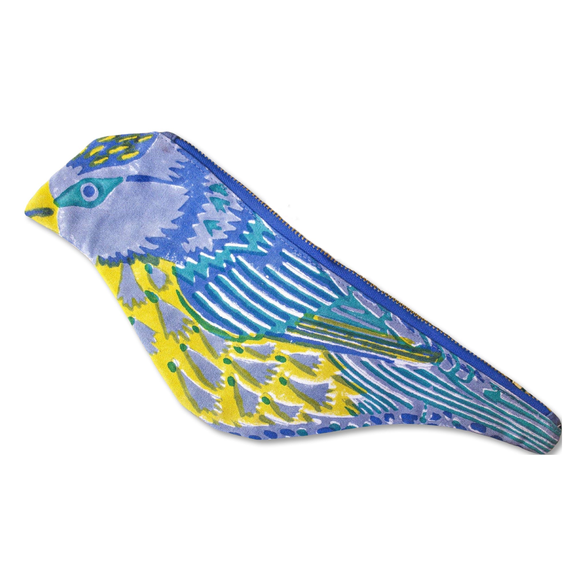 Blue Tit Fabric Pencil Case - bubblegum market