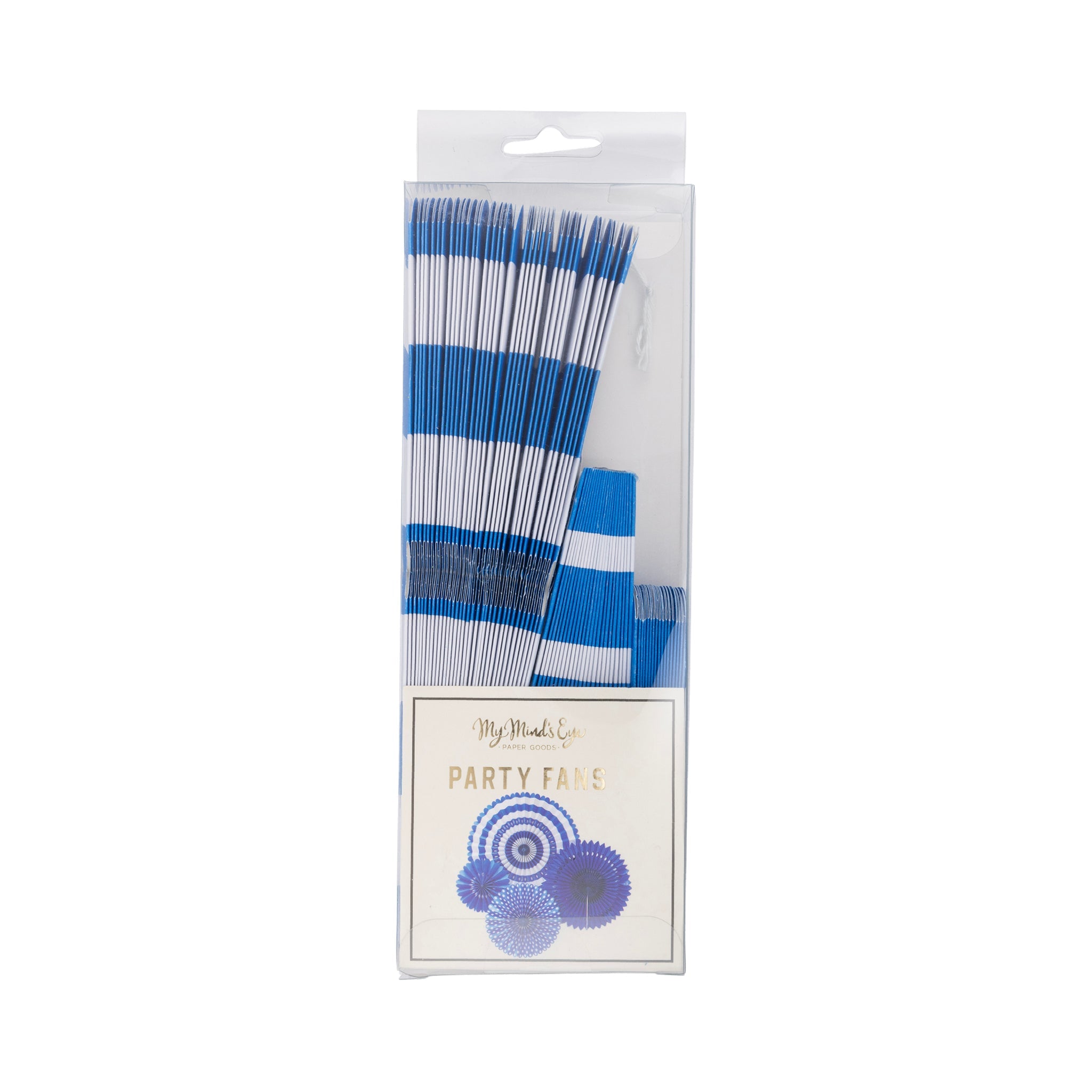 Blue & White Decorative Party Fans - bubblegum market