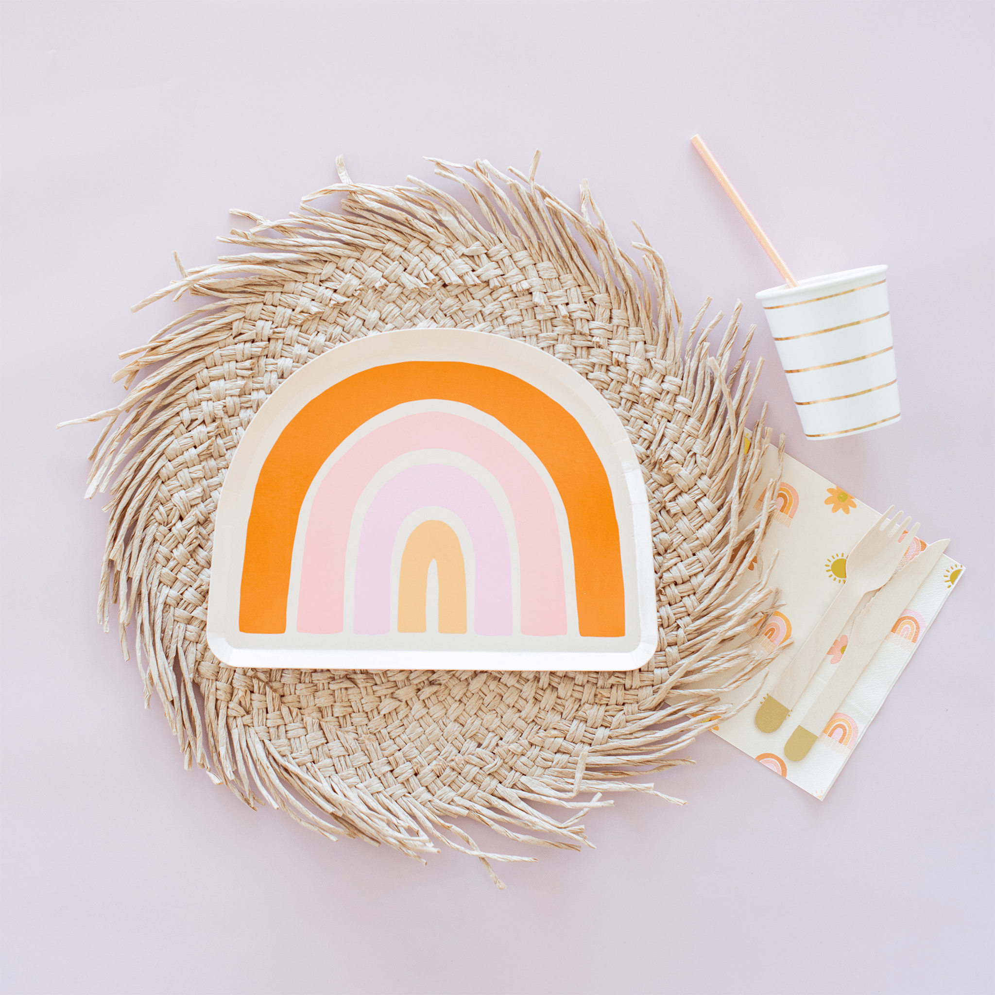 Boho Rainbow Large Napkins - bubblegum market