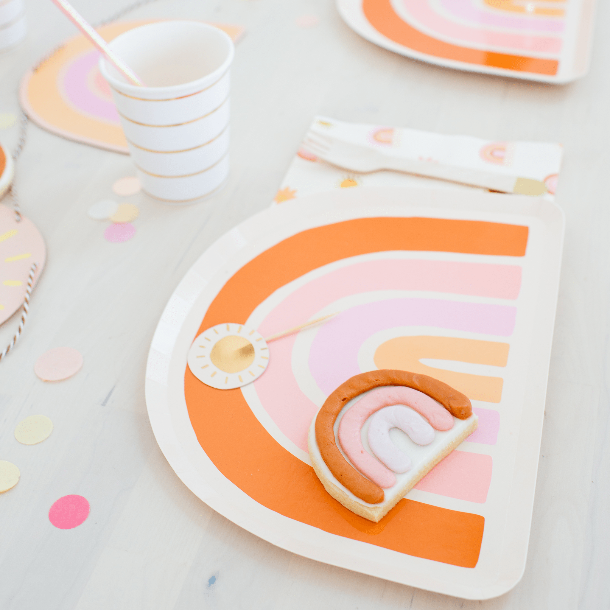 Boho Rainbow Large Plates 10" - bubblegum market