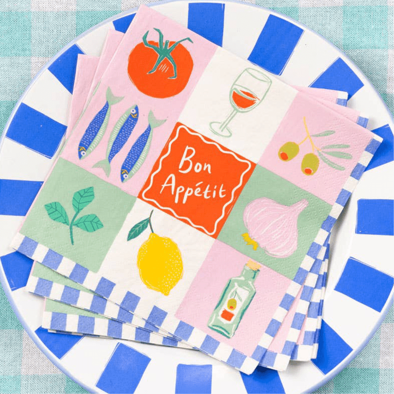 Bon Appetit Paper Napkins - bubblegum market