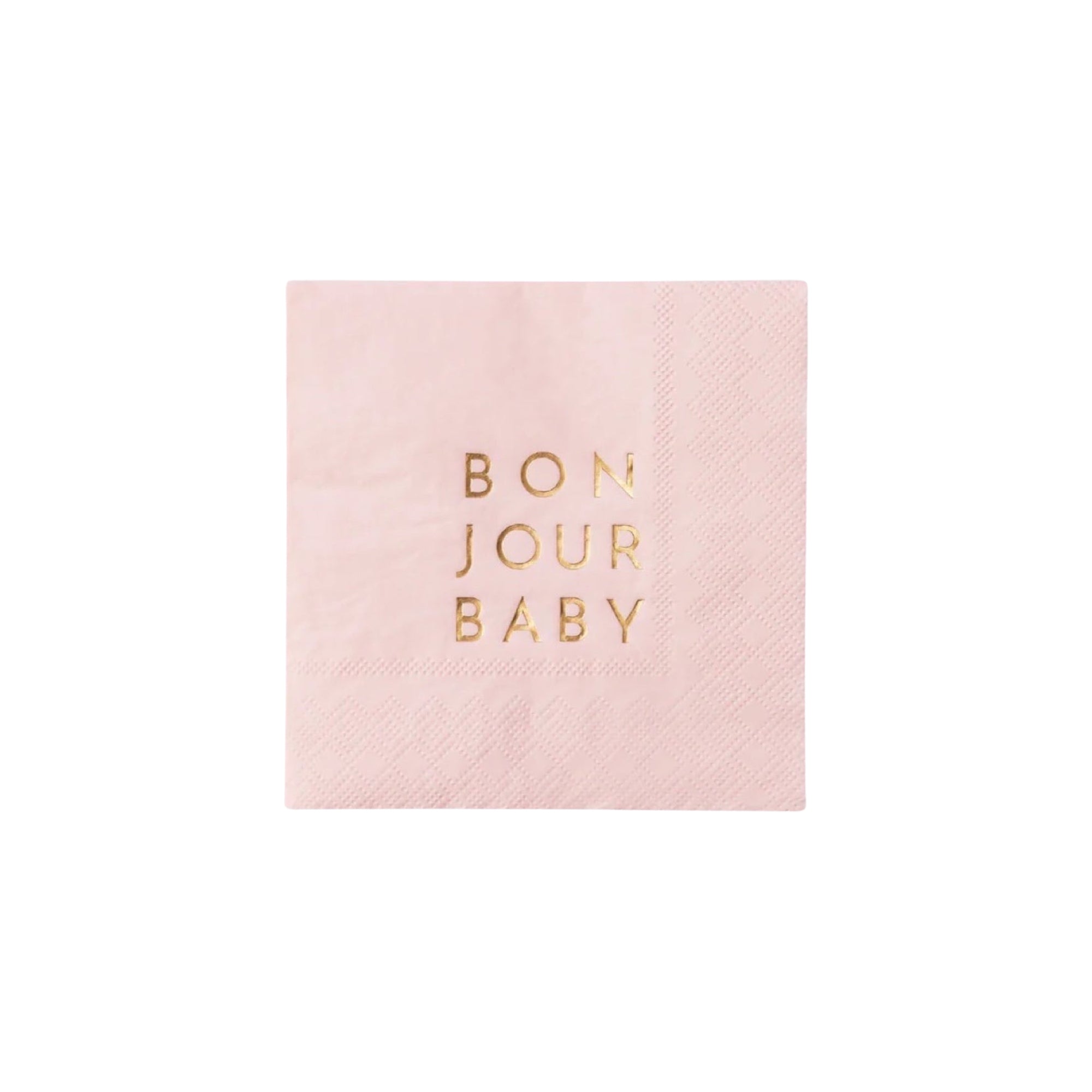 BONJOUR BABY Petal Pink Cocktail Napkins - bubblegum market