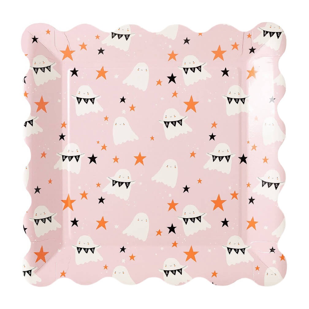 BOO Ghosts Pattern Plates 10" - bubblegum market