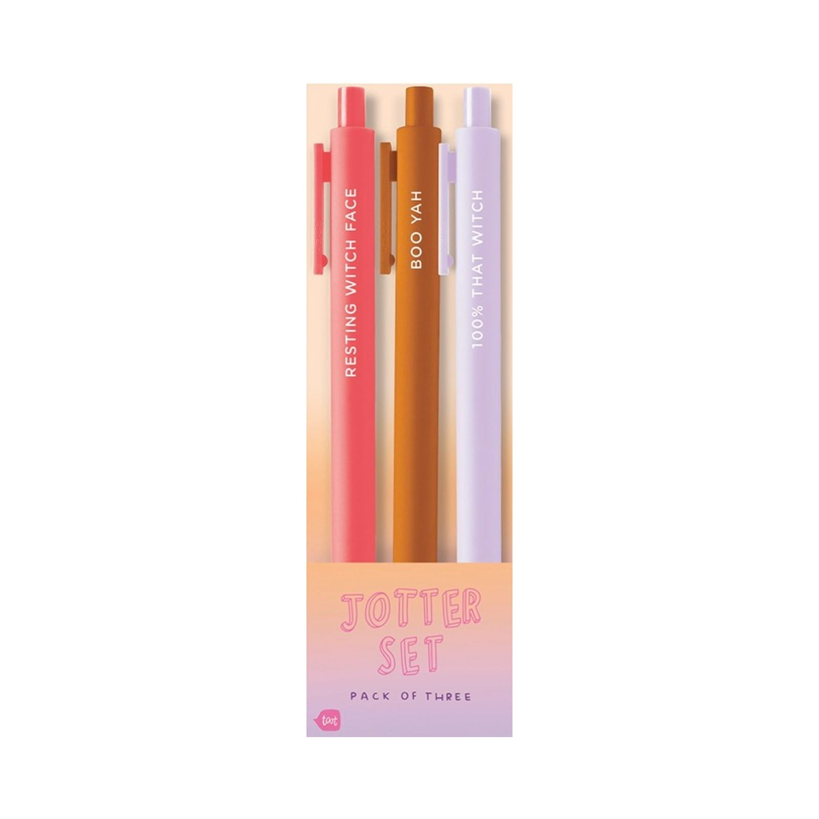 BOO YAH Halloween Jotter Pen Set - bubblegum market