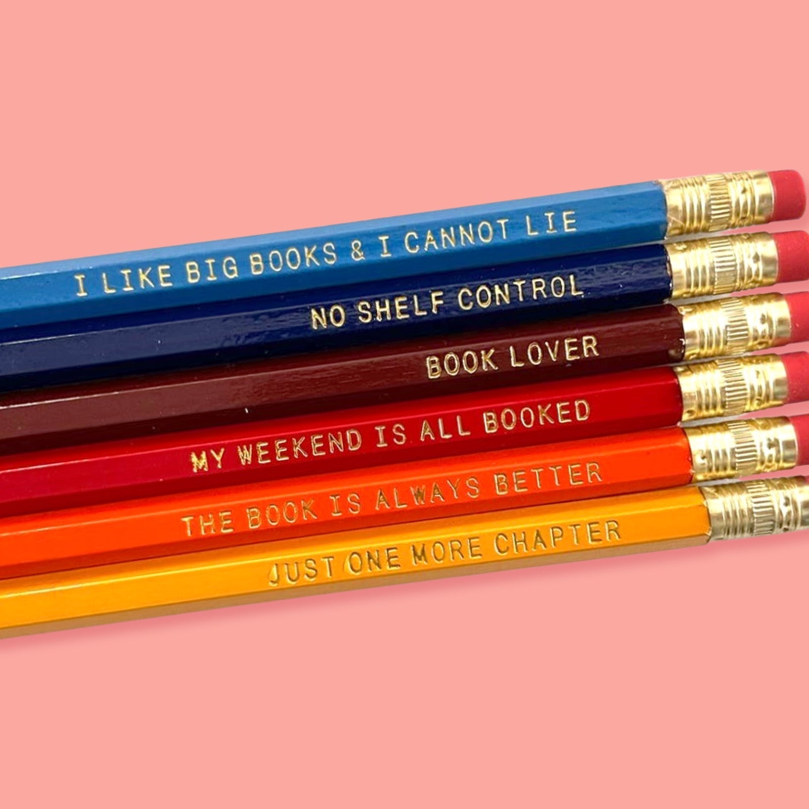 Book Lover Pencil Pack - bubblegum market