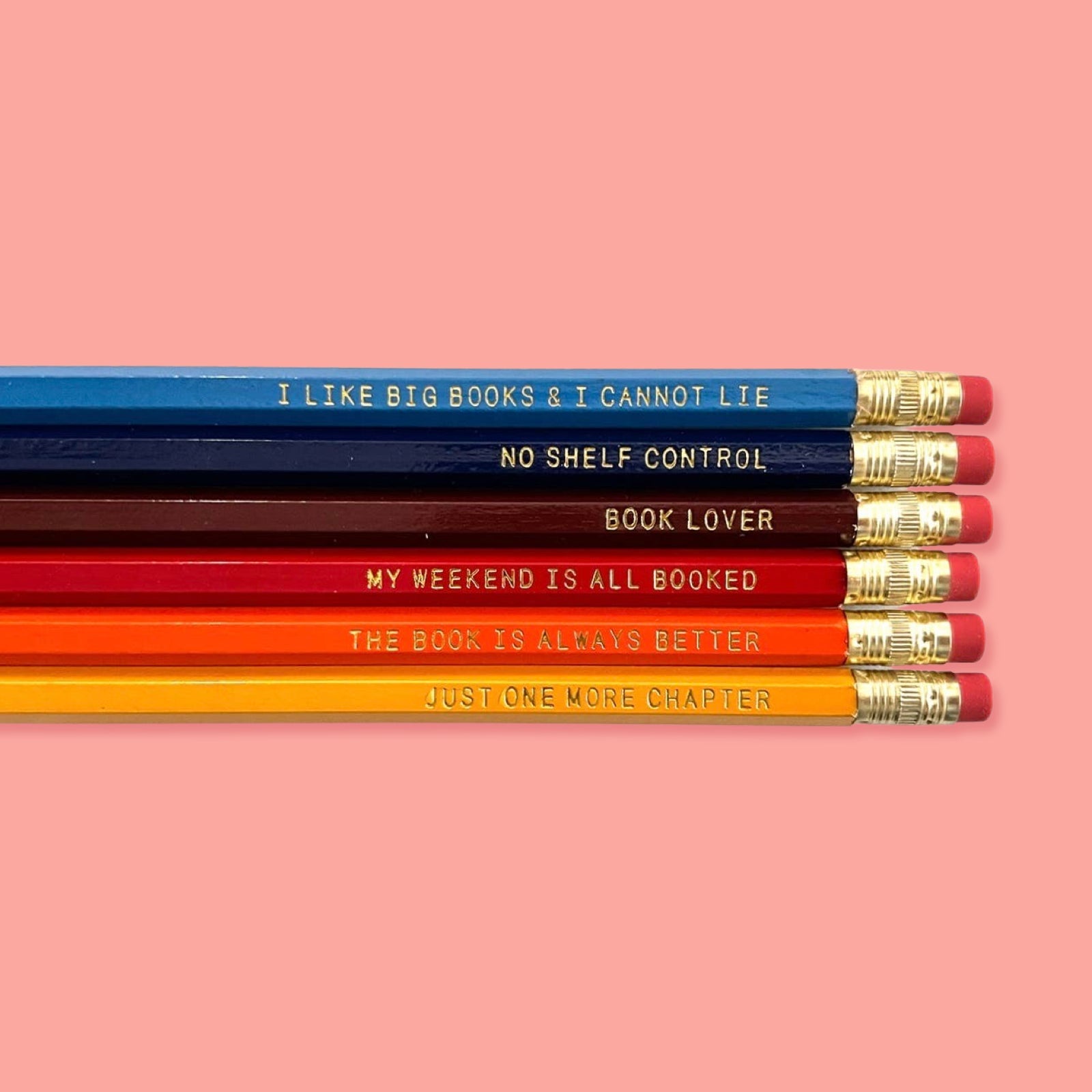 Book Lover Pencil Pack - bubblegum market