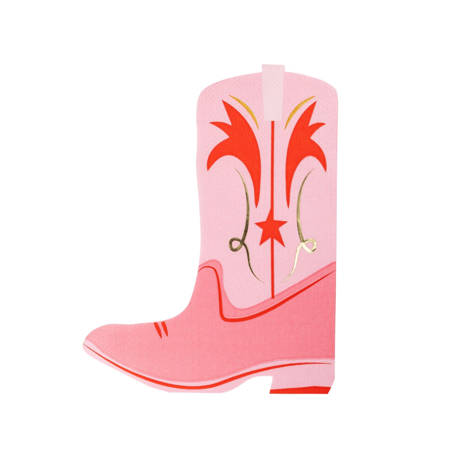 Boot - Shaped Paper Dinner Napkins - bubblegum market